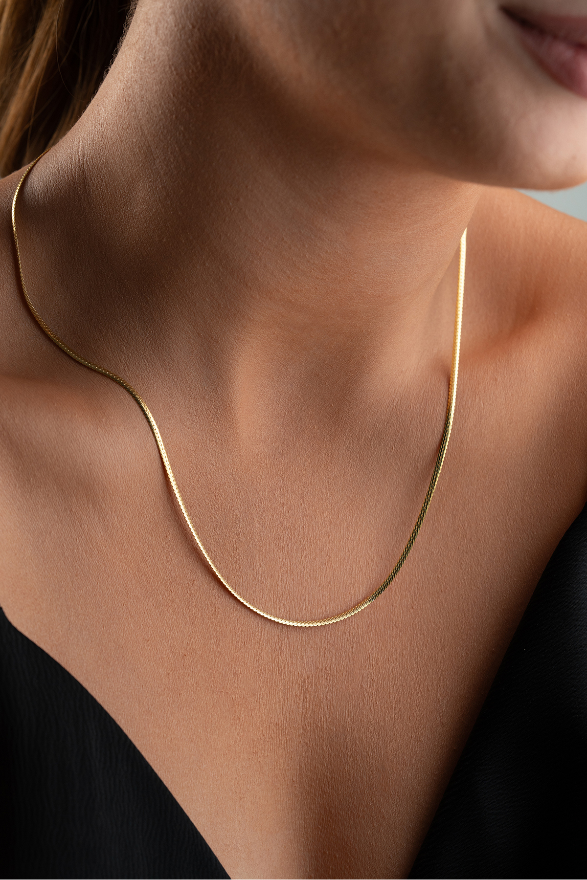 Silvano Jewelry 925 Ayar Gümüş Ezme İtalyan Zincir Kolye