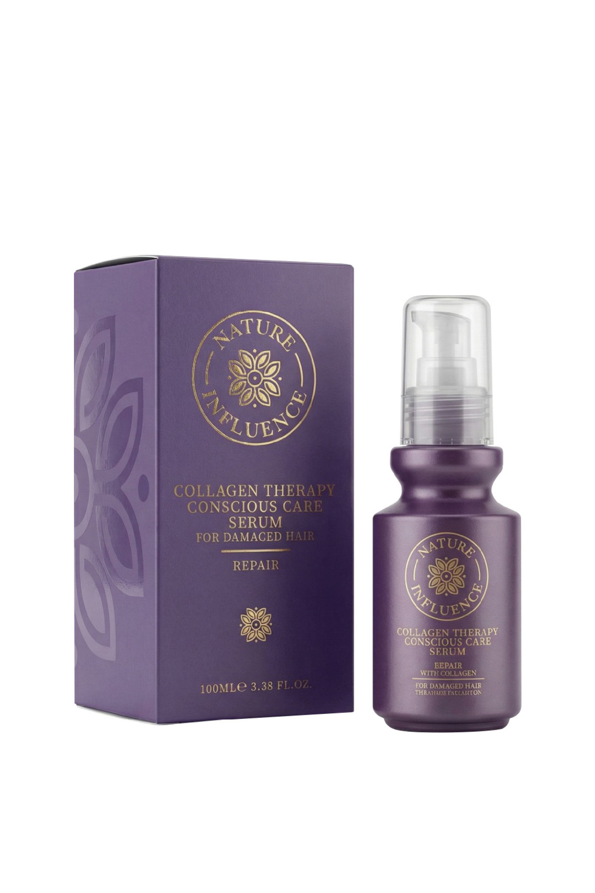 NATURE INFLUENCE KOLAJEN TERAPİLİ ONARICI SAÇ BAKIM SERUMU 100 ML — NATURE30