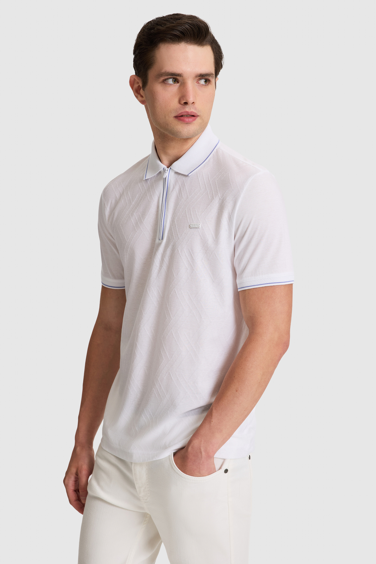 پولوشرت مردانه یقه پلو | یو اس پولو U.S. Polo Assn. PU-10385 TR - تصویر 3