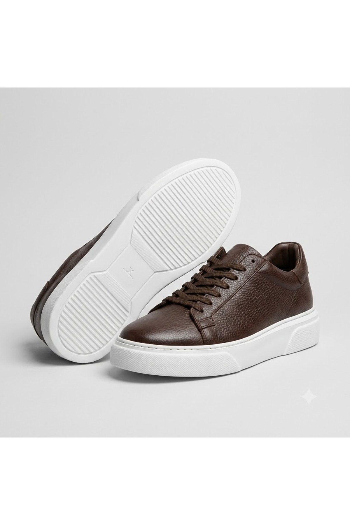 KİNDEP (Sneakers) İç Dışı Hakiki Deri Günlük Erkek Ayakkabı KAHVE görsel 2