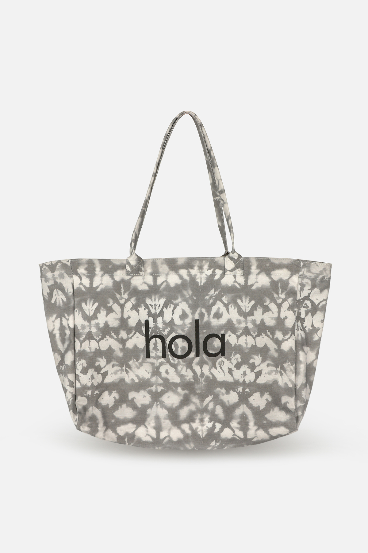 ICONE BAG Icone Gri Degrade Baskılı Kanvas Omuz Çantası, Gri Degrade Plaj Çantası, Plaj Çantası, Beach Bag