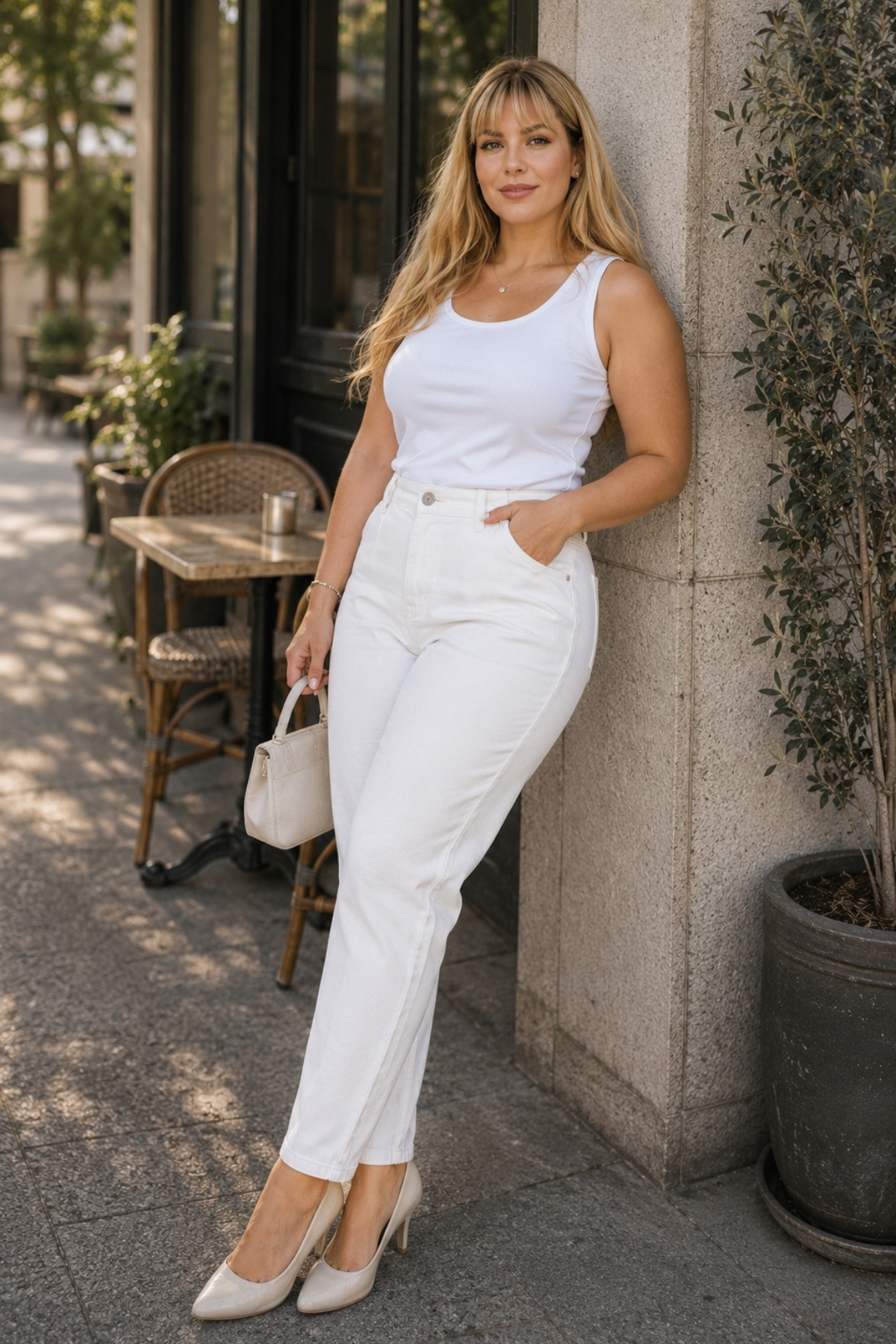 CEDY DENIM Mom Fit Jean Büyük Beden Yüksek Bel Carrot Kesim Dar Paça Pileli Esnek Kot Pantolon C600 görsel 5