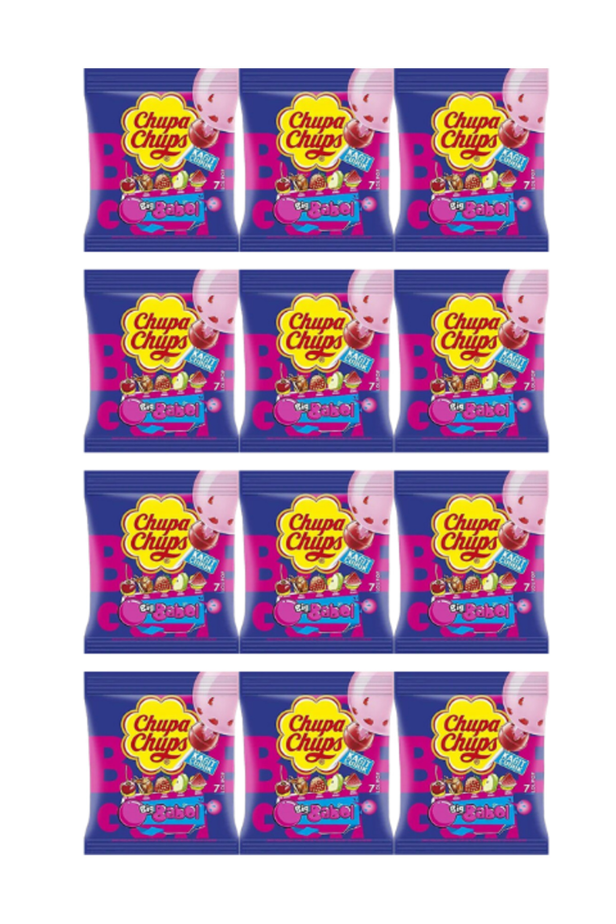 Chupa Chups Sakız Dolgulu Lolipop Şekerleme 1 Poşette ( 7 Adet