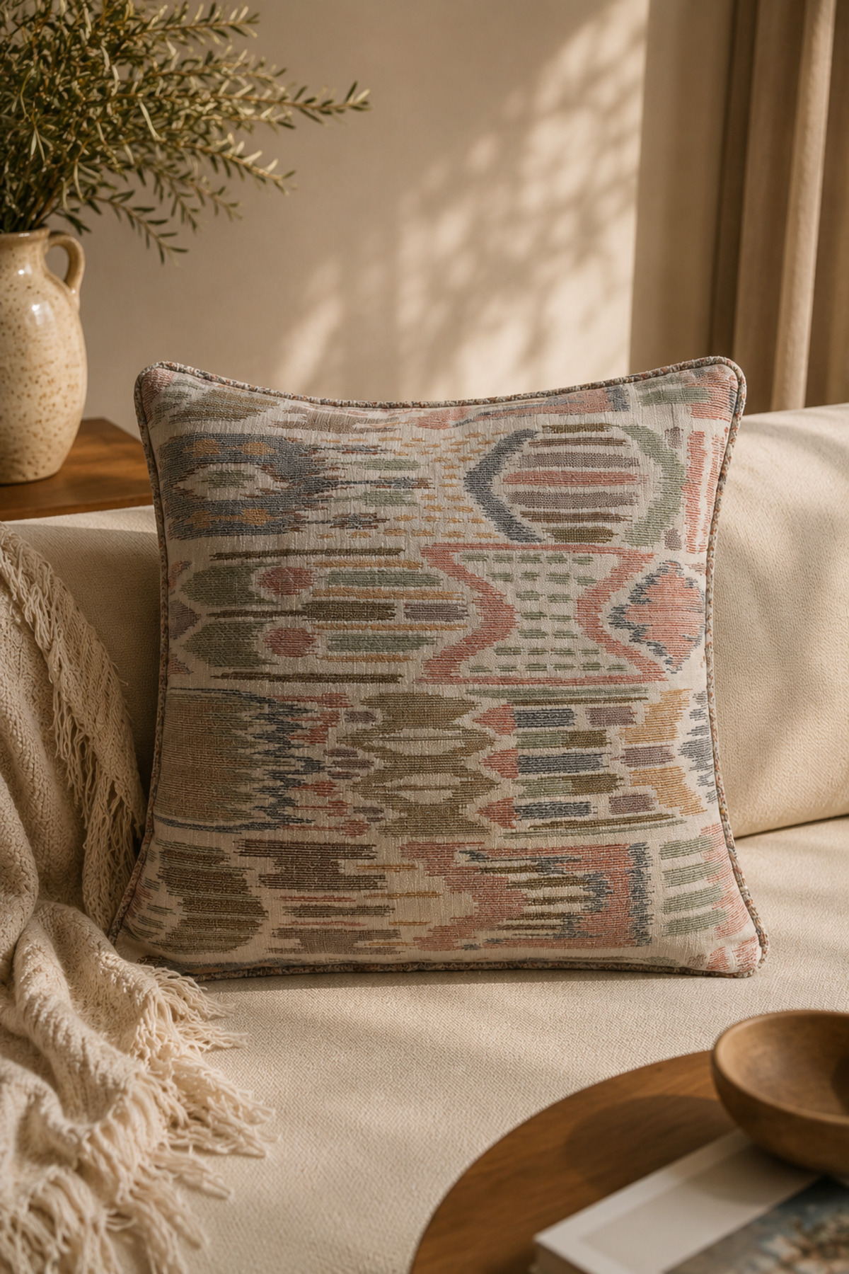 TERRA ECRU CUSHION COVER (45X45)