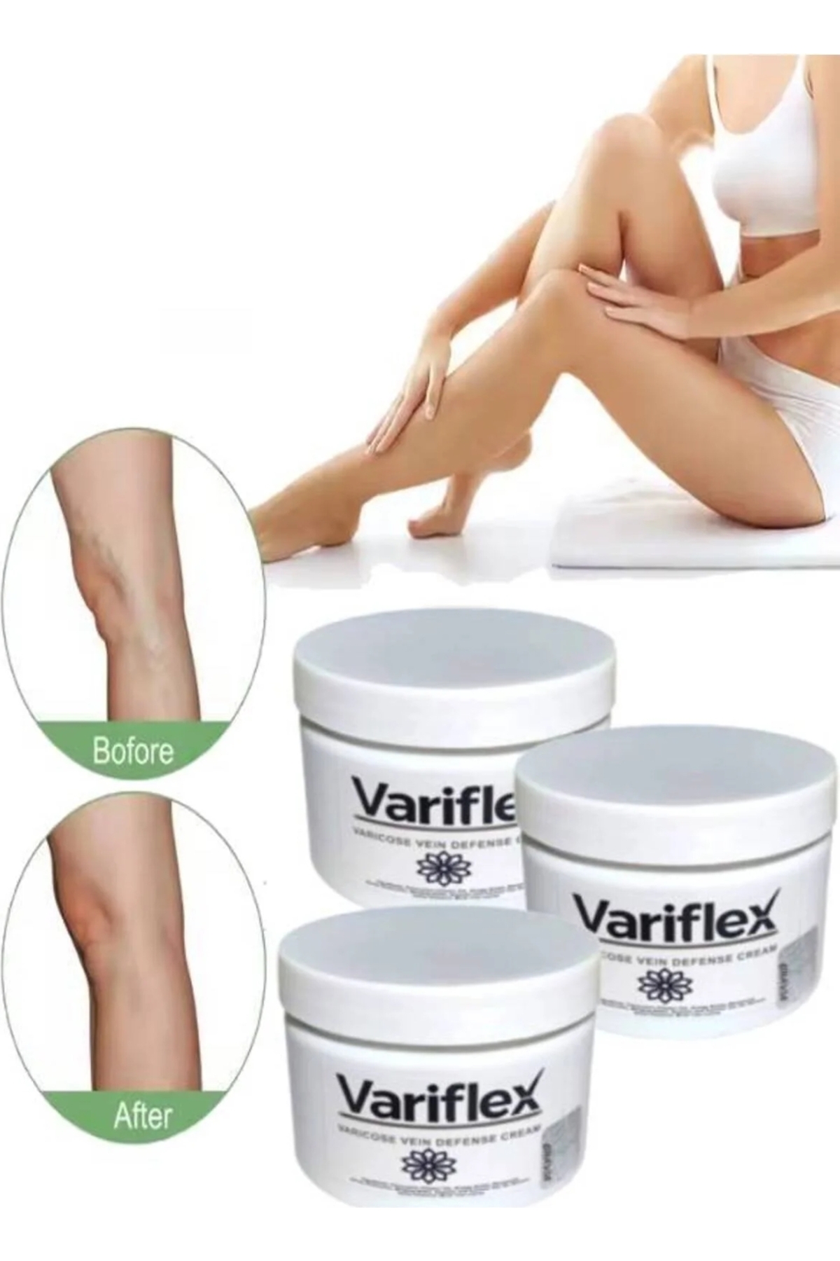 Bezos Süper Variflex Kadınlar Için Bakım Creami 150 ml x 3 Adet — GU-EYF-24248-NIDA01
