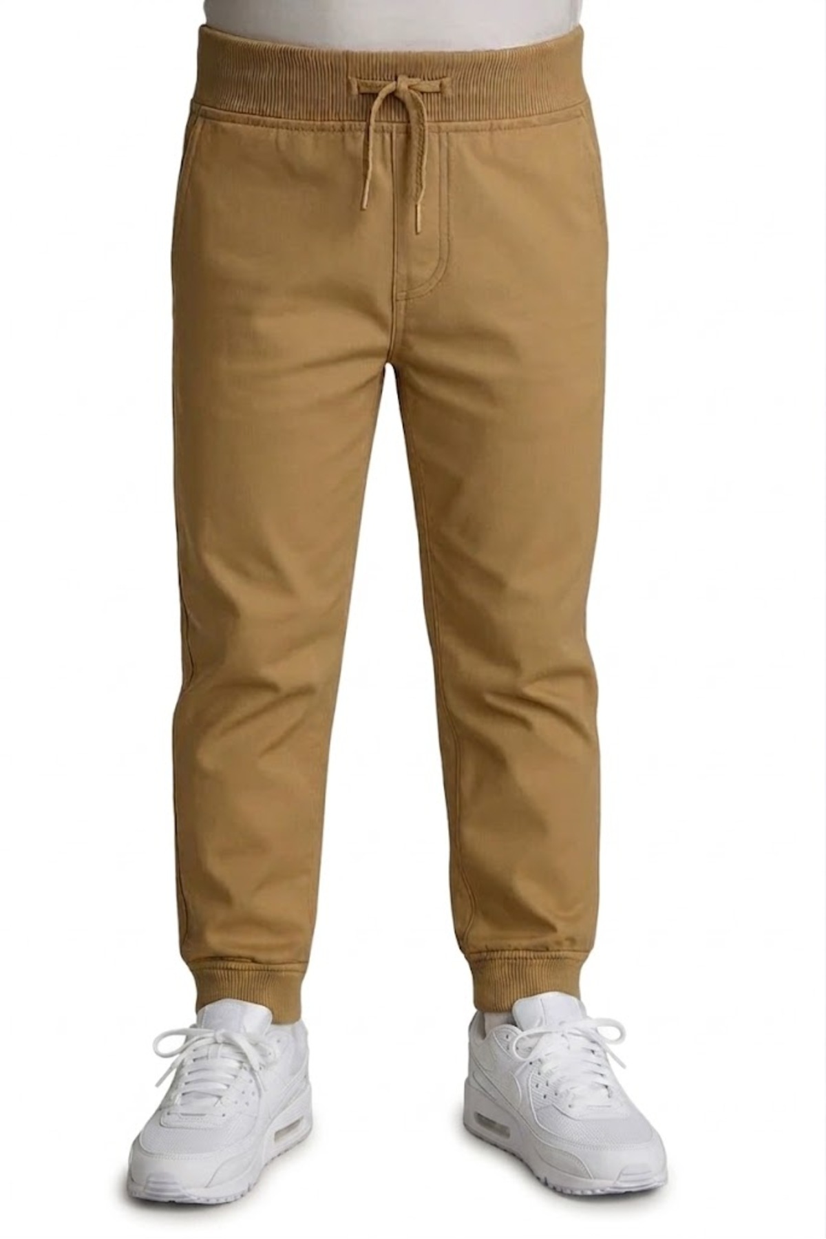 NACAR KİDS Unisex Çocuk Pamuklu Lastikli Paça Ribanalı Okul Pantolon Görünümlü Eşofman Altı