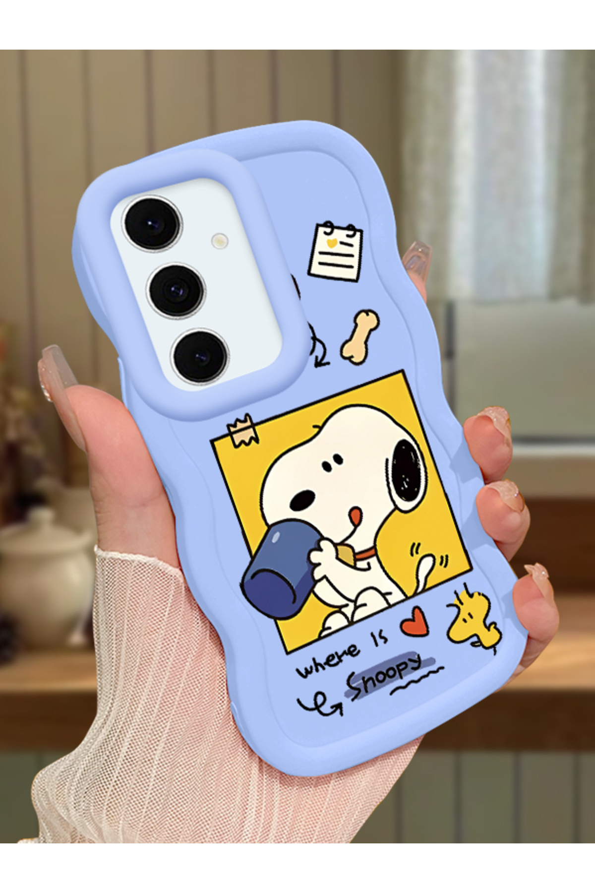 Blue Silicone Case Camera Shock Absorbing Design Compatible with Samsung Galaxy S24 FE