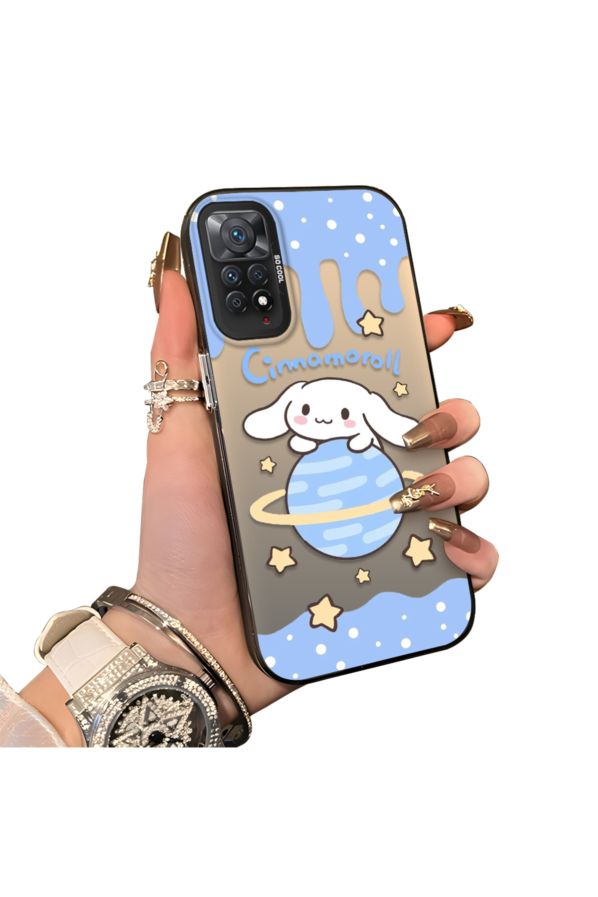 Redmi Note 11 Pro 5G Compatible Silicone Edge Hard Back Case Couple Phone Case Cartoon Pattern