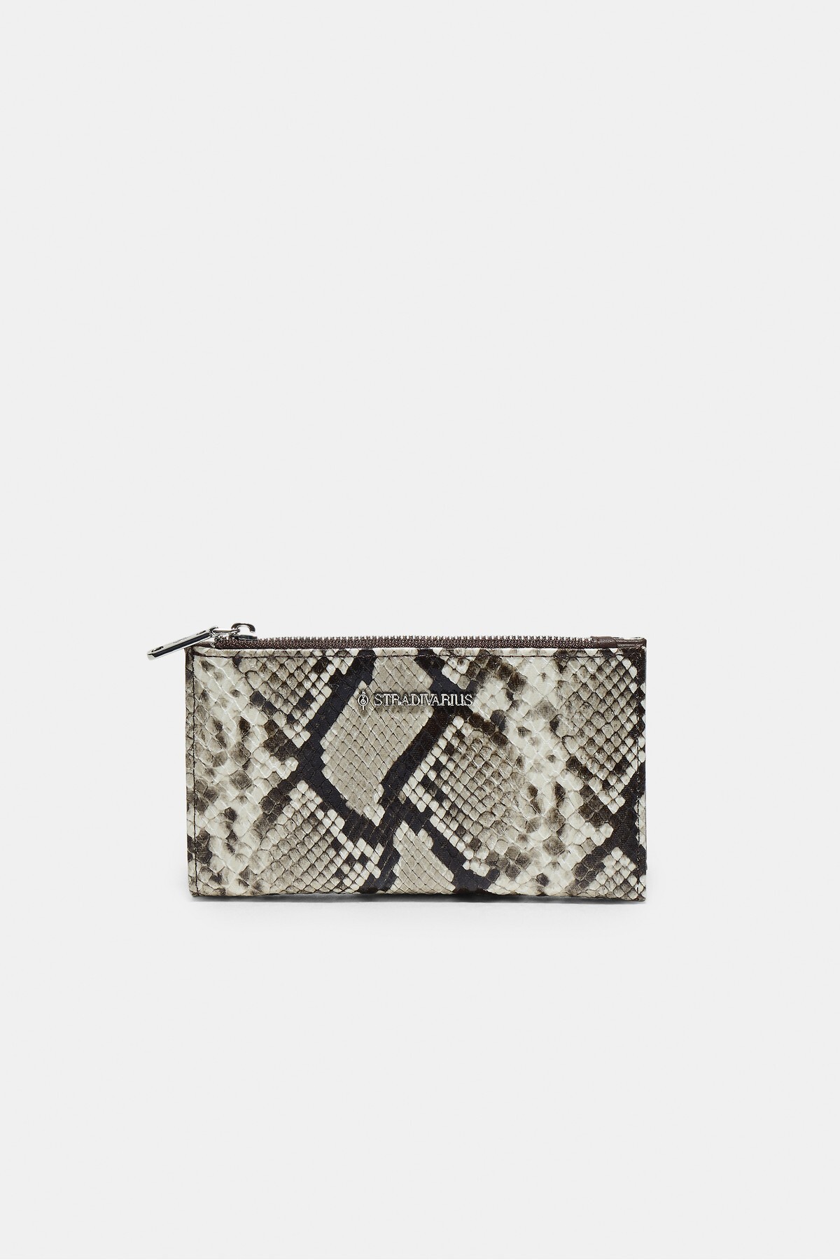 Stradivarius Basic yılan desenli cüzdan