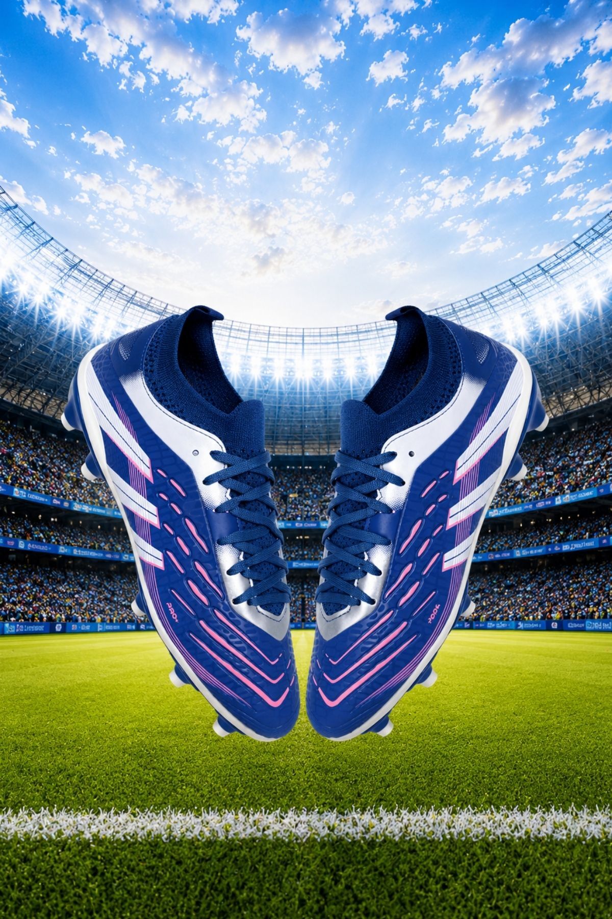 AİRBOOM Pro+Laliga Çoraplı Halı Saha Ve Çim Zemin Kramponu Unisex görsel 2