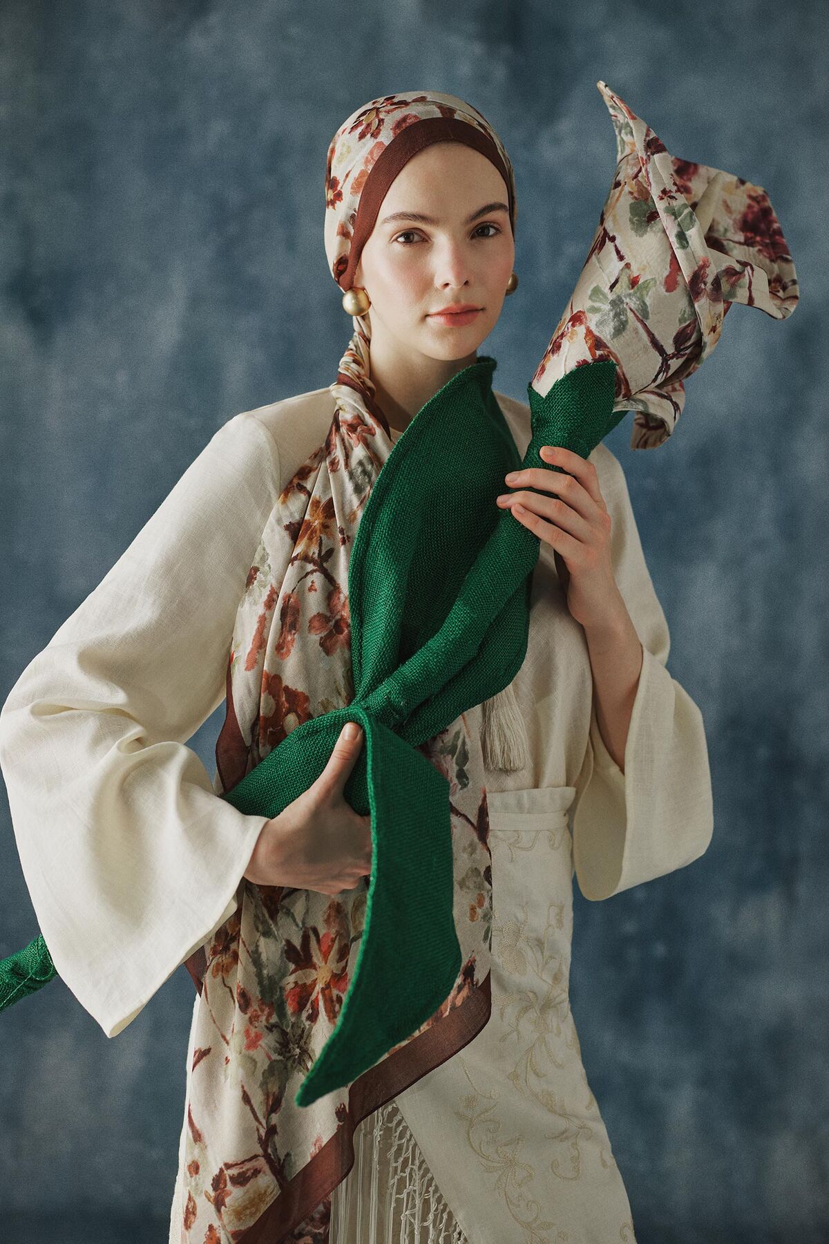 DeFacto Fresh Scarfs X Autumn Garden Viskon Şal I1747AX26SM
