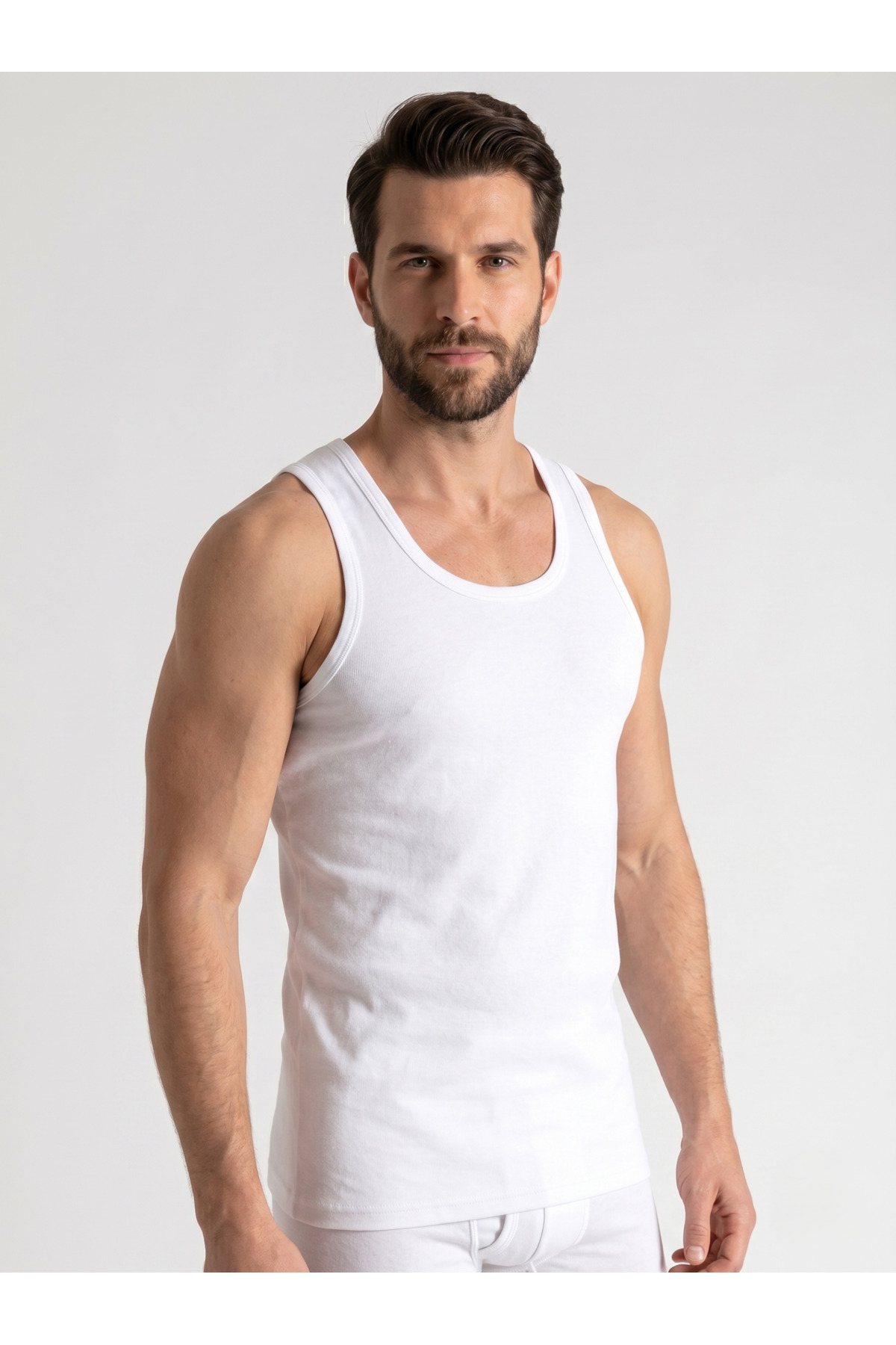 NACAR STORE 6'lı Askılı Likralı Pamuklu Erkek Atlet Avantaj Paketi görsel 2