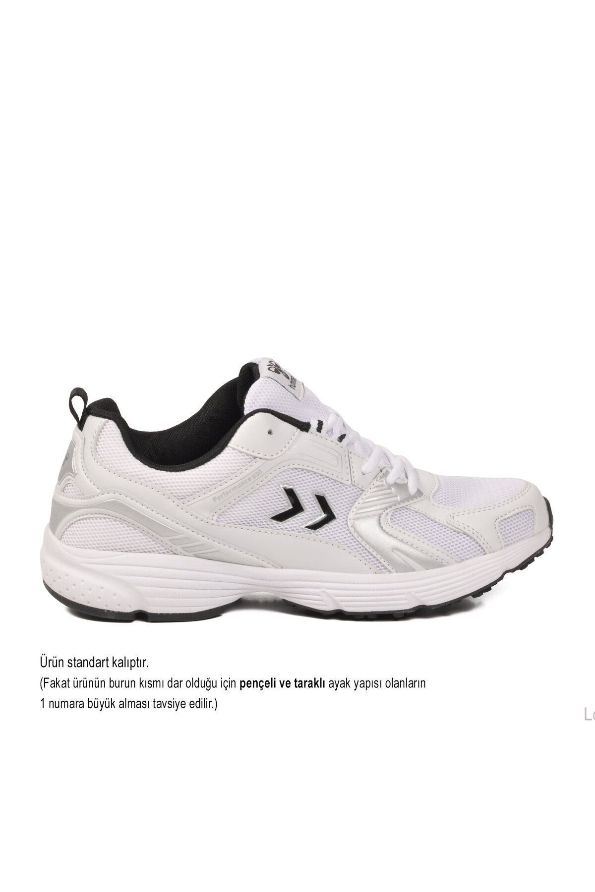 hummel Beyaz-Siyah Nefes Alabilen File Detaylı Hafif Taban Erkek Yürüyüş ve Spor Ayakkabı Sneaker Hml 930 görsel 3