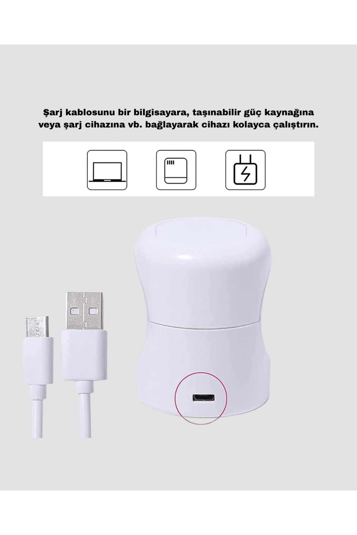 USB Bağlantılı Tırnak Kurutucu – Bilgisayar ve Powerbank ile Uyumlu — TYCBE2FE15D3499A390C3EE00 — تصویر 5 از 5