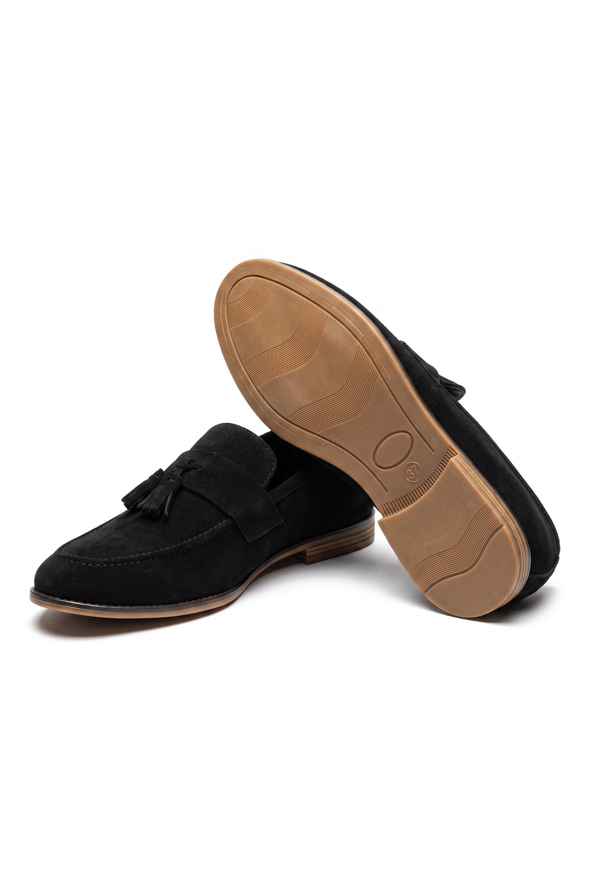 RAYVORA ERKEK SÜET DERİ PÜSKÜLLÜ TERMO TABAN GARSON BOY KLASİK AYAKKABI KUNDURA LOAFER CASUAL görsel 4