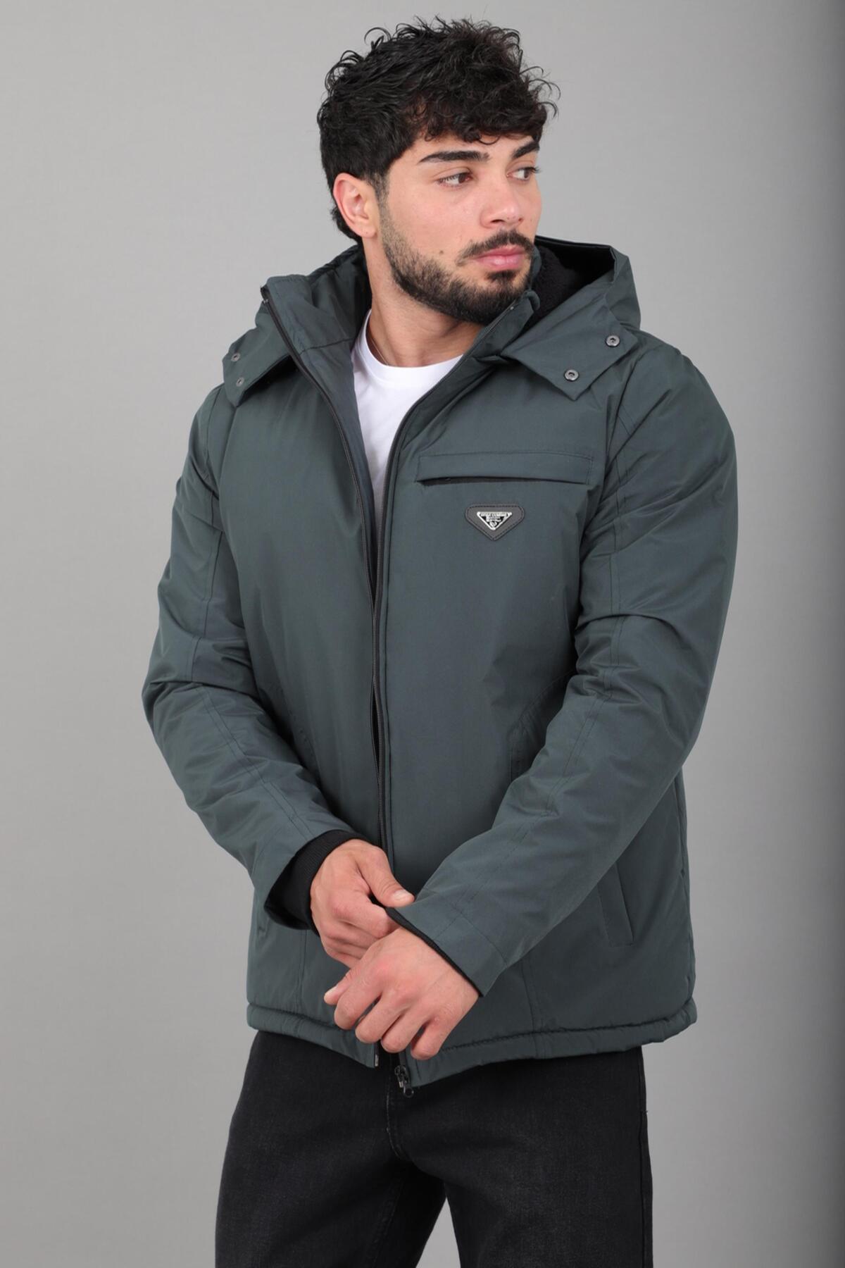 İçi Kürklü Spor Likralı Mont/Kaban PLDP3016_50509 — رنگارنگ — تصویر 3 از 8