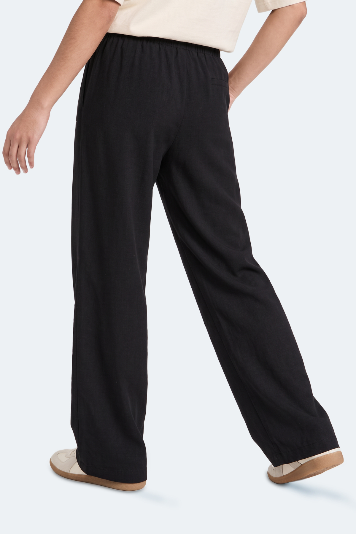 Slazenger SUNFLOWER Kadın Bol Paça Siyah Eşofman Altı görsel 7