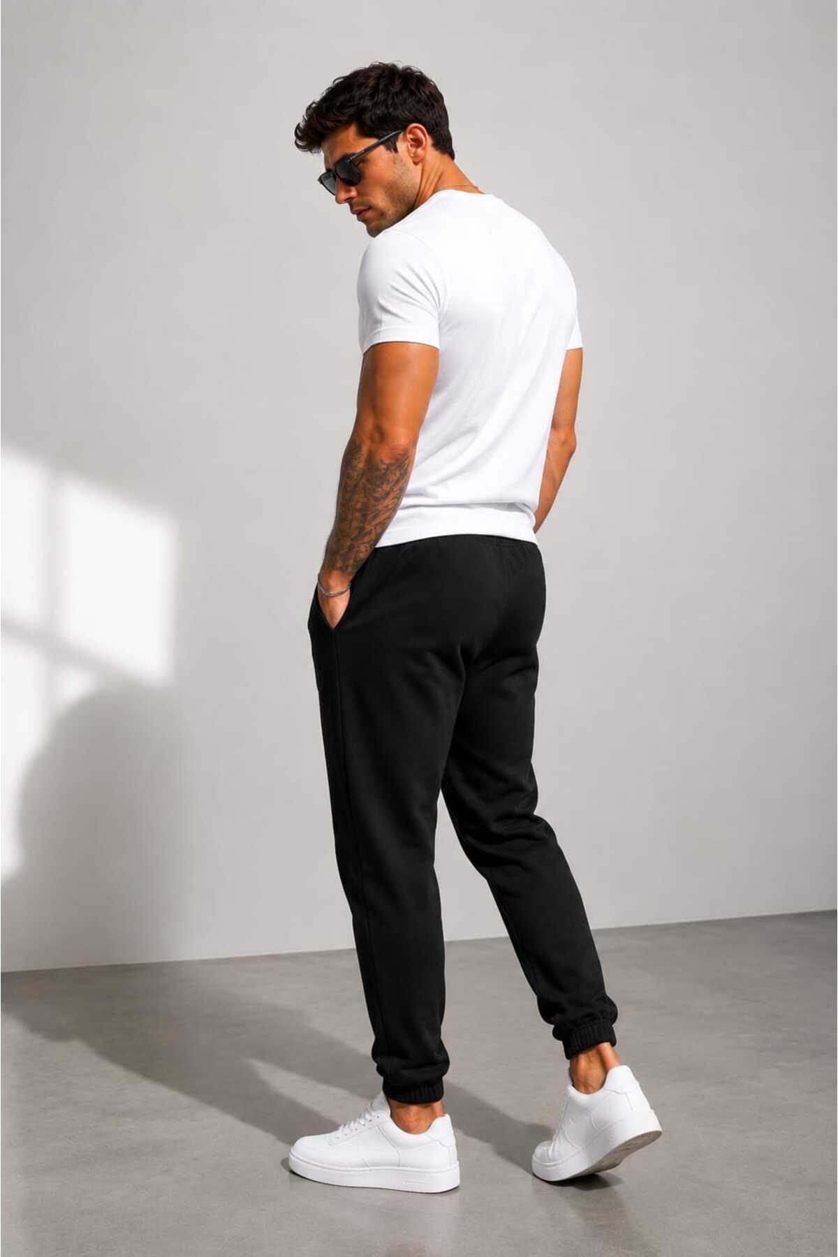 TUWAN sport Erkek Paça Lastikli Jogger Eşofman Altı görsel 7