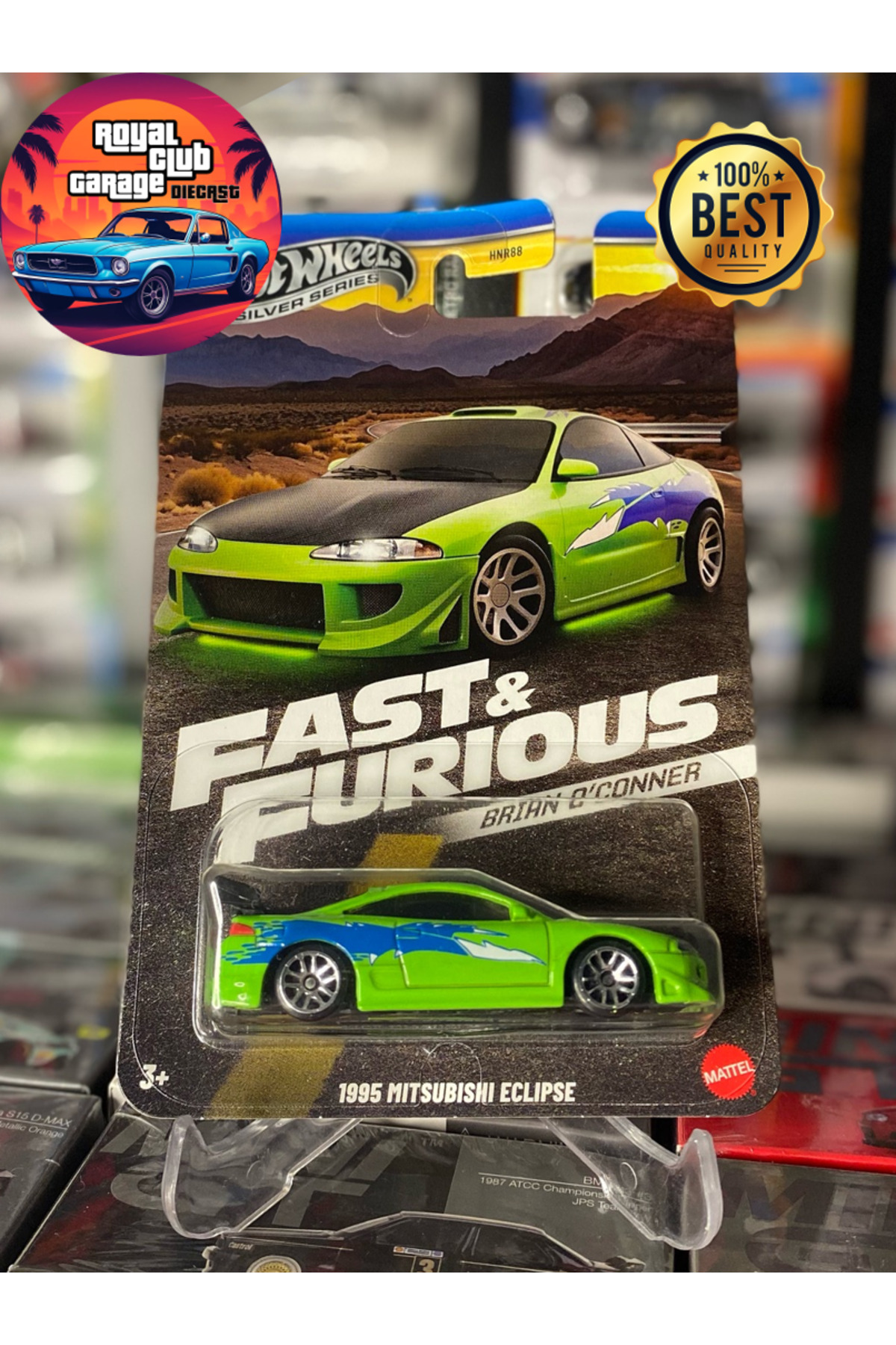 HOT WHEELS MITSUBISHI ECLIPSE 1995 - BRIAN O'CONNER - FAST AND