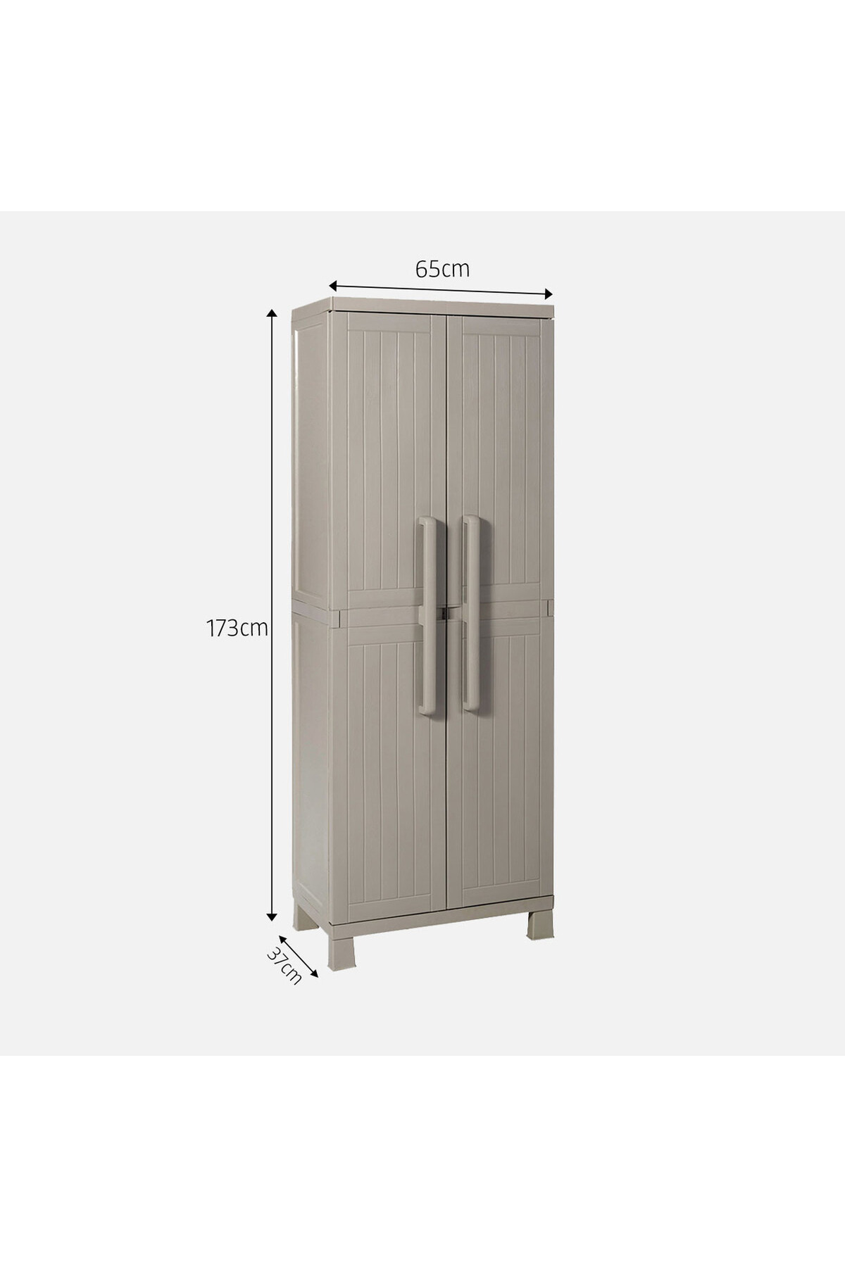TOOMAX Anniversary 4 Raflı Çok Amaçlı Plastik Dolap 173x65x37 Cm