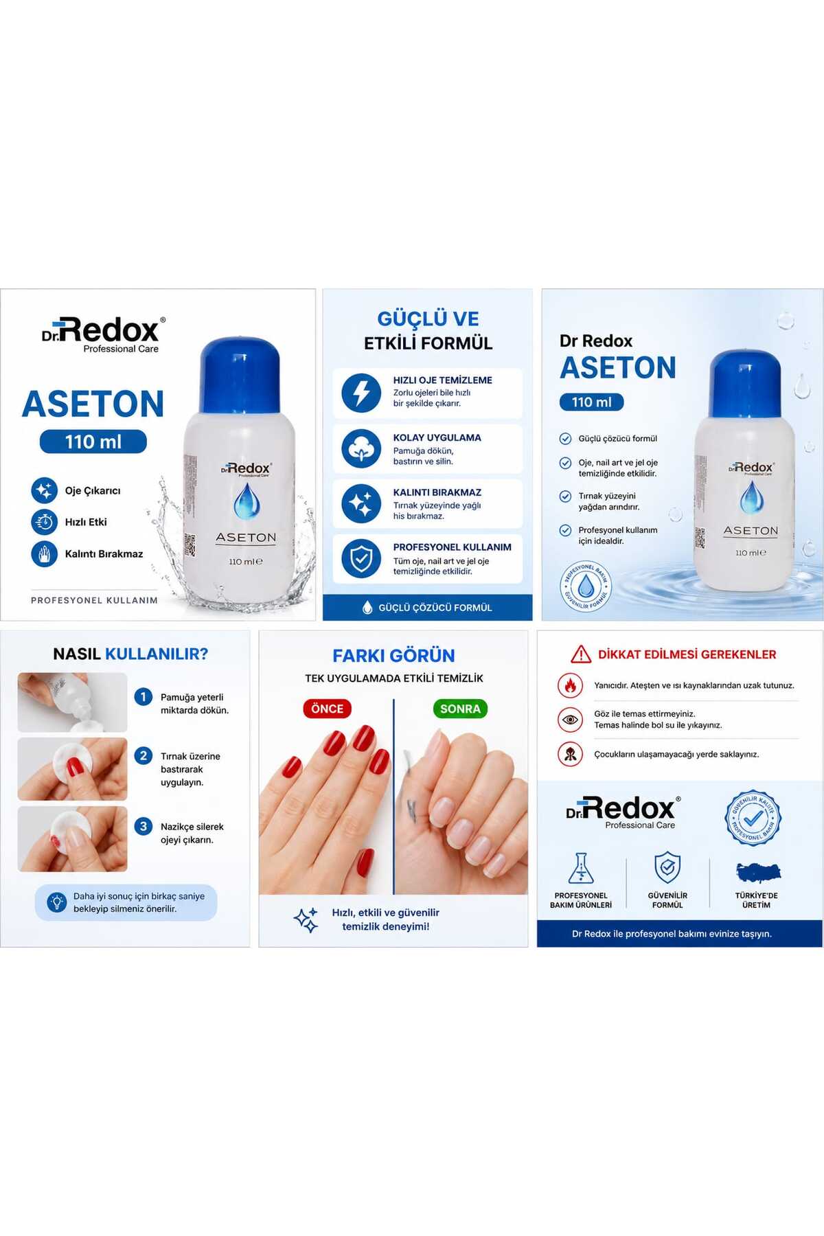 ASETON 220ML MAVİ OJESİL — RDX256 — تصویر 3 از 3