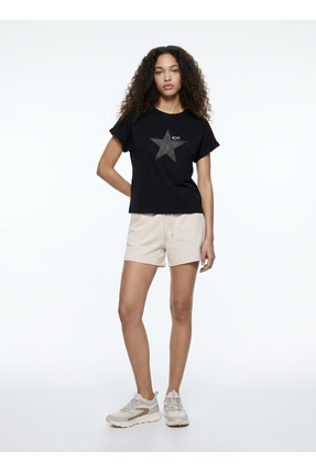 Discovery Expedition D6SL-SHT3887 Krem Kadın Sweat Şort