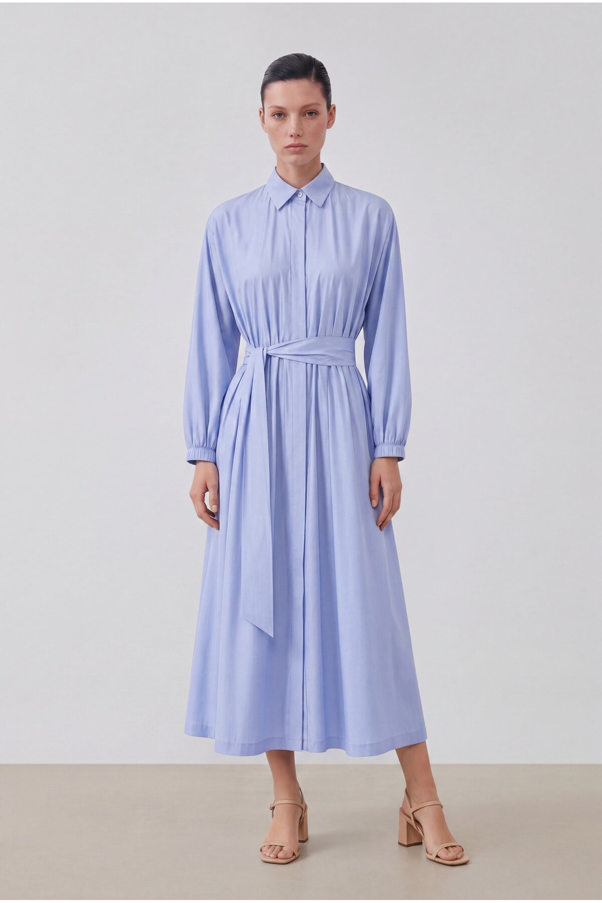 STILLA COTTON DRESS - BABY BLUE