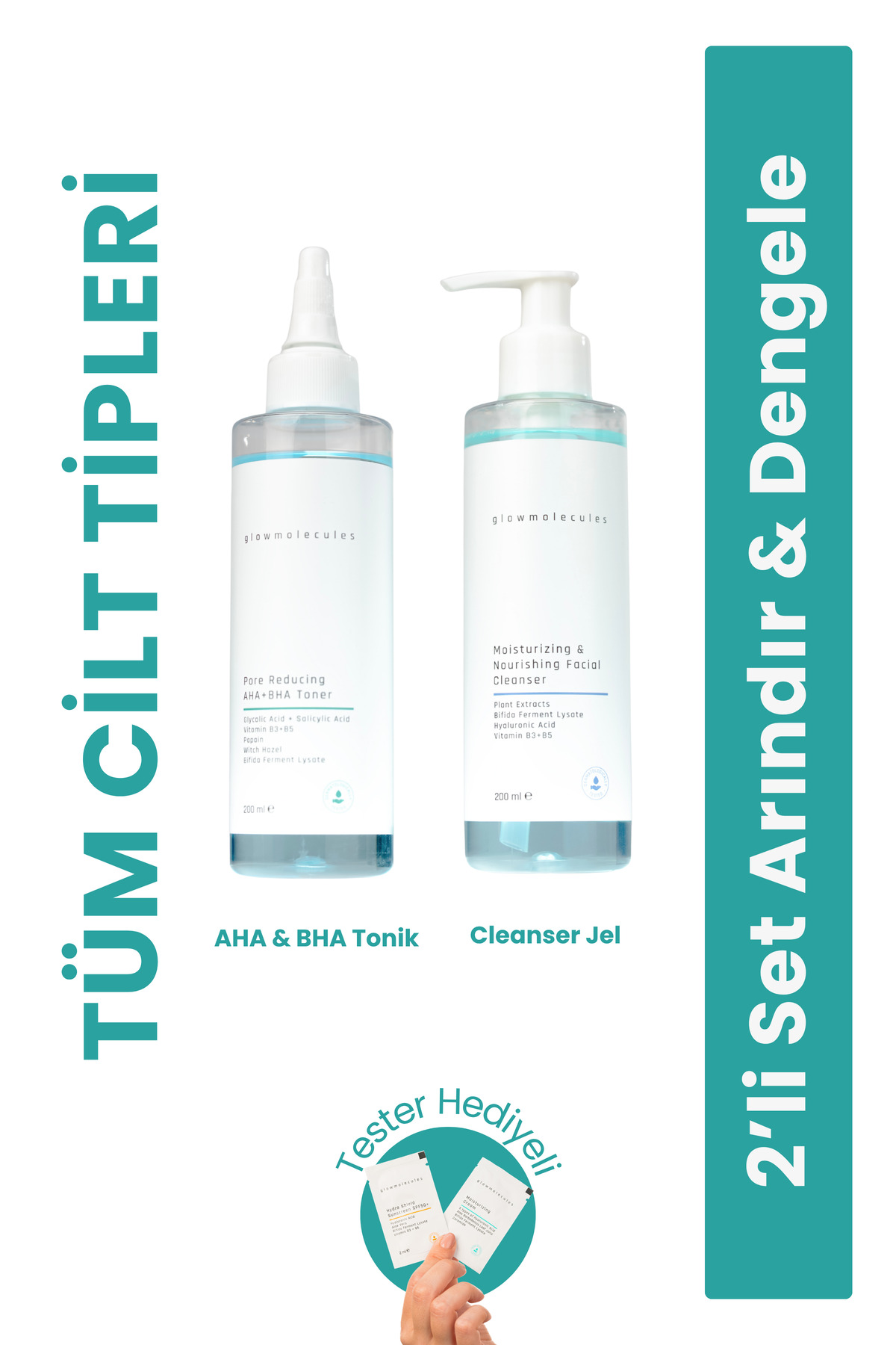 2’li Set Arındır & Dengele Cleanser Jel & Aha Bha Tonik — GLW-SET-1A — تصویر 6 از 9