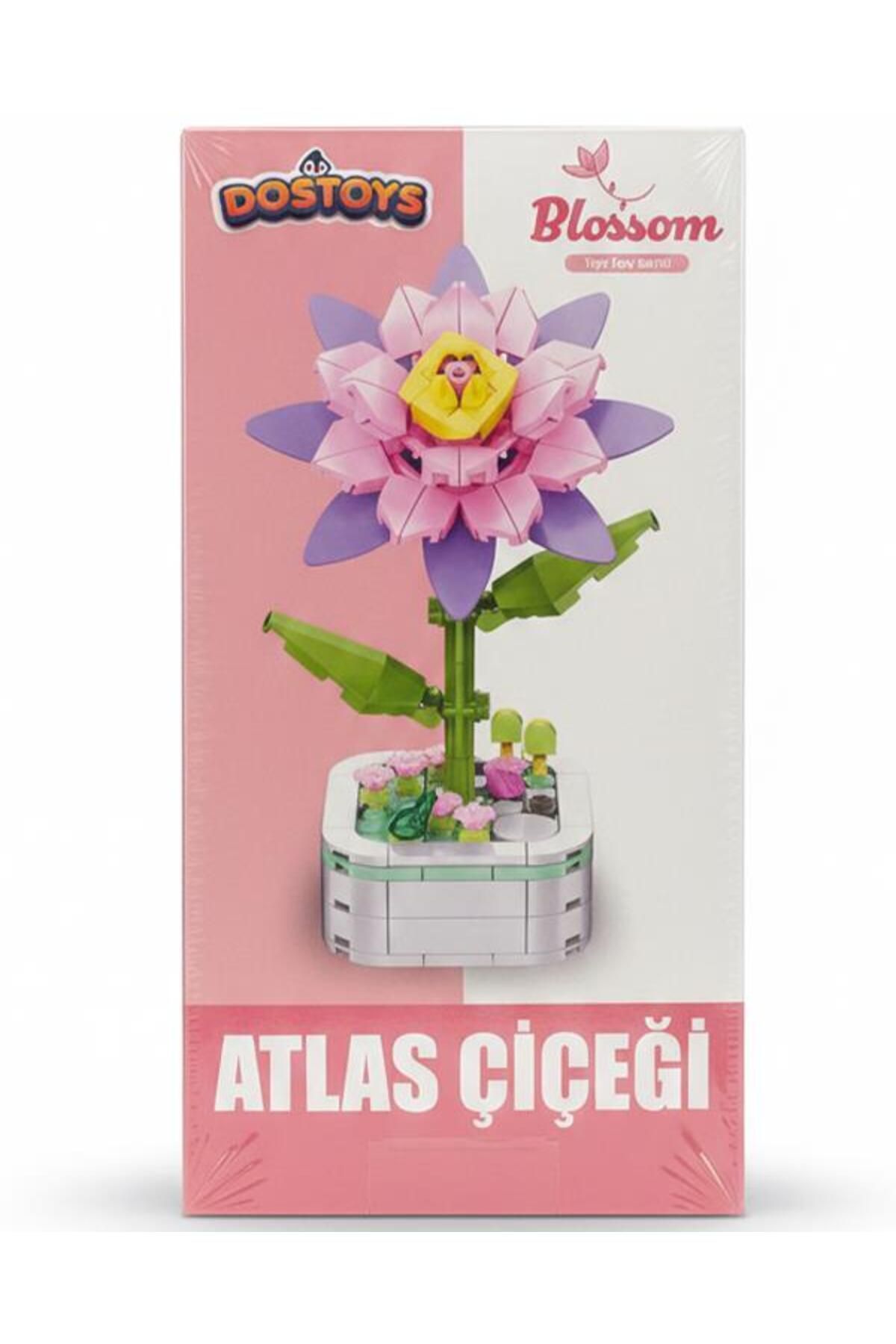 162 Pieces Atlas Flower Construction Set - Realistic and Decorative Building Toy