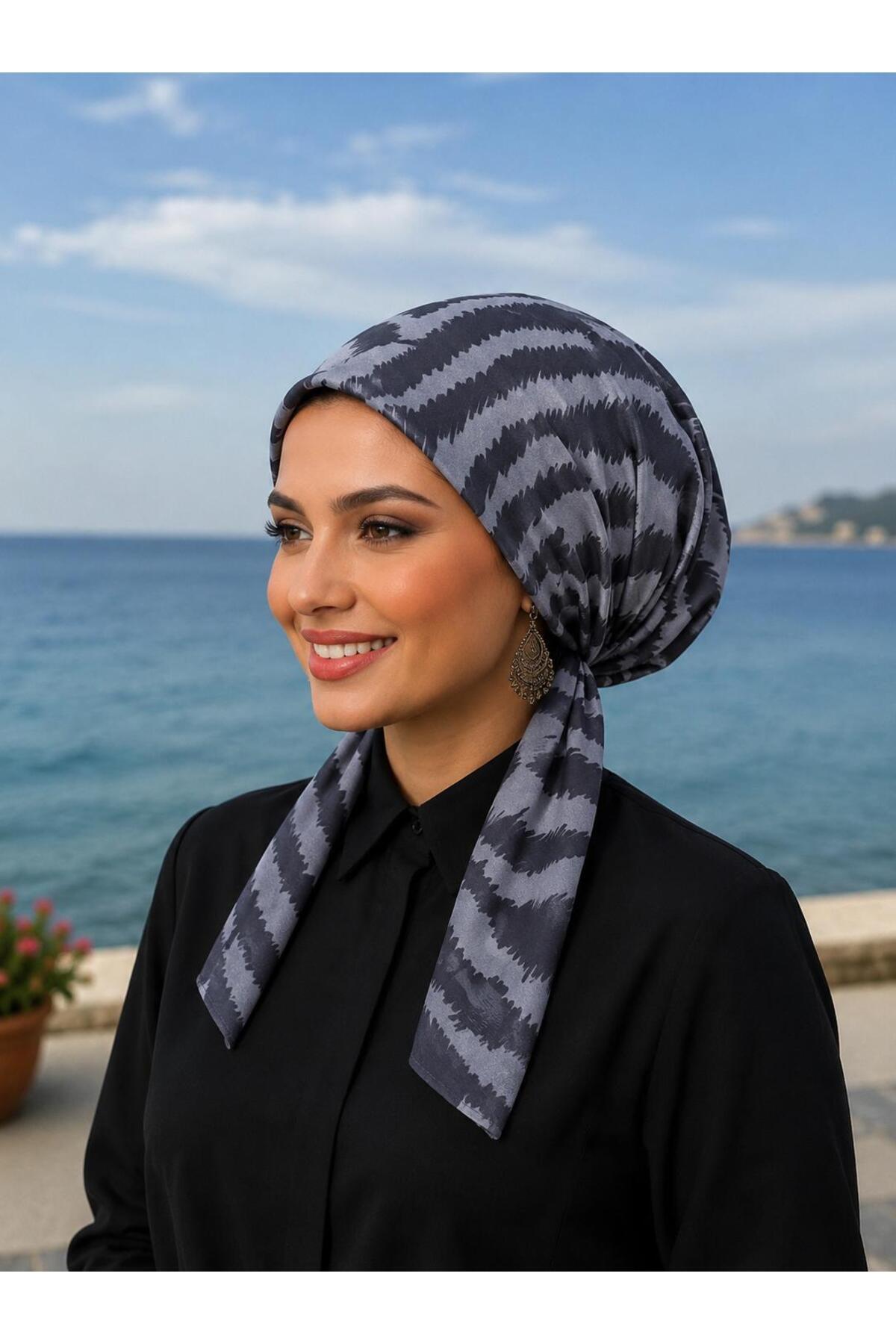 scarf bonnet cotton cember fabric does not slip