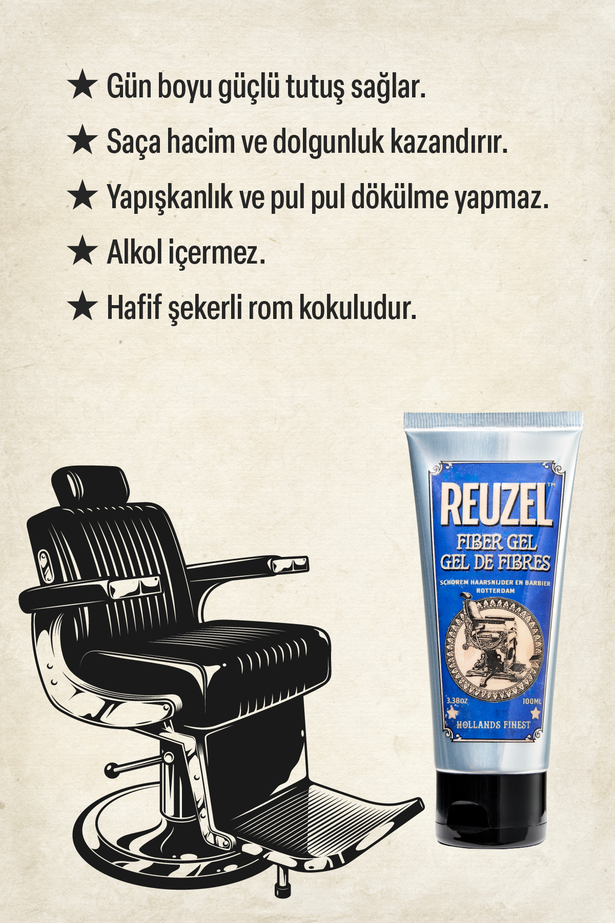 Reuzel Fiber Gel Saç Şekillendirici Jel 100ML - Fiyatı, Yorumları