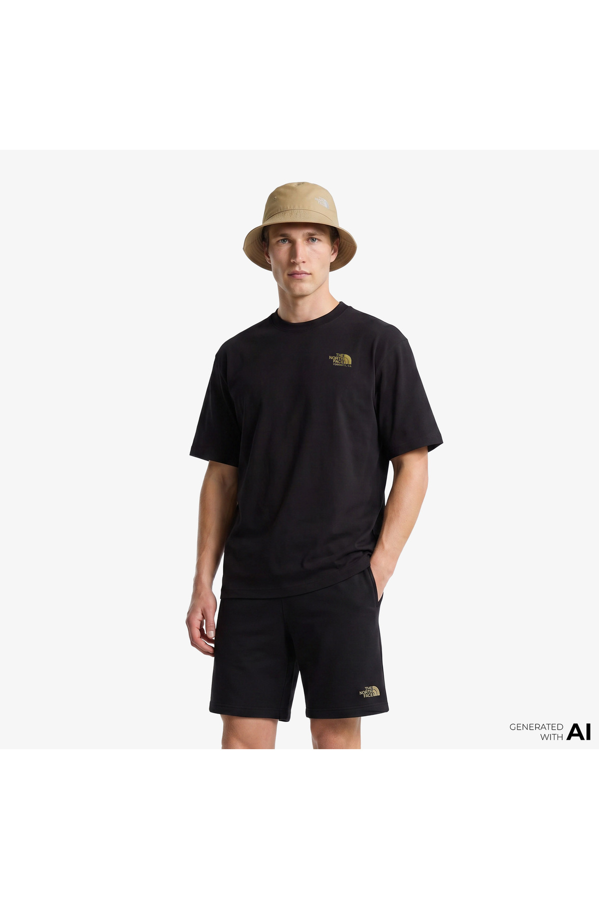 The North Face Plant Amp Flora Oversize Sleev Erkek Siyah T-Shirt
