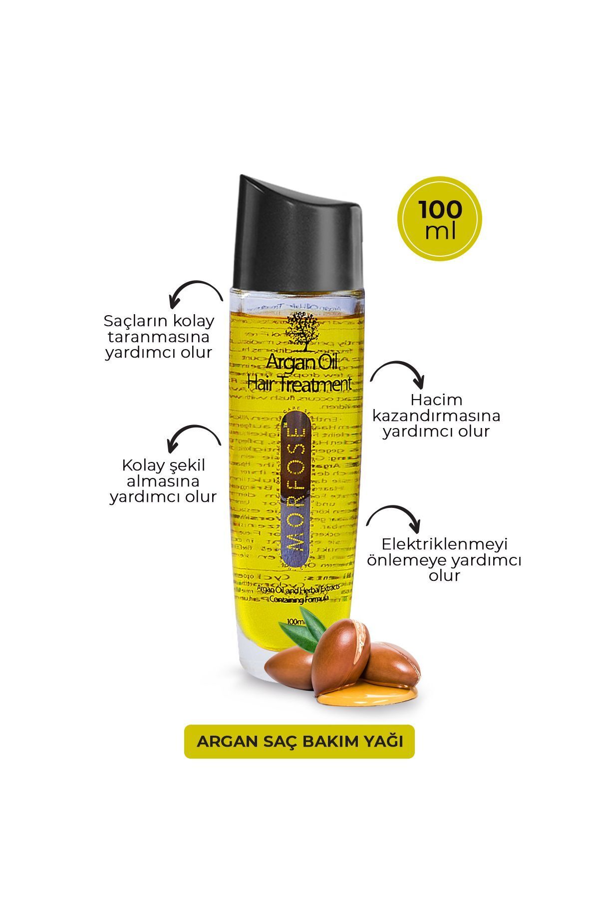 Argan Saç Yağı 100 ml — 8698655389971 — تصویر 2 از 3