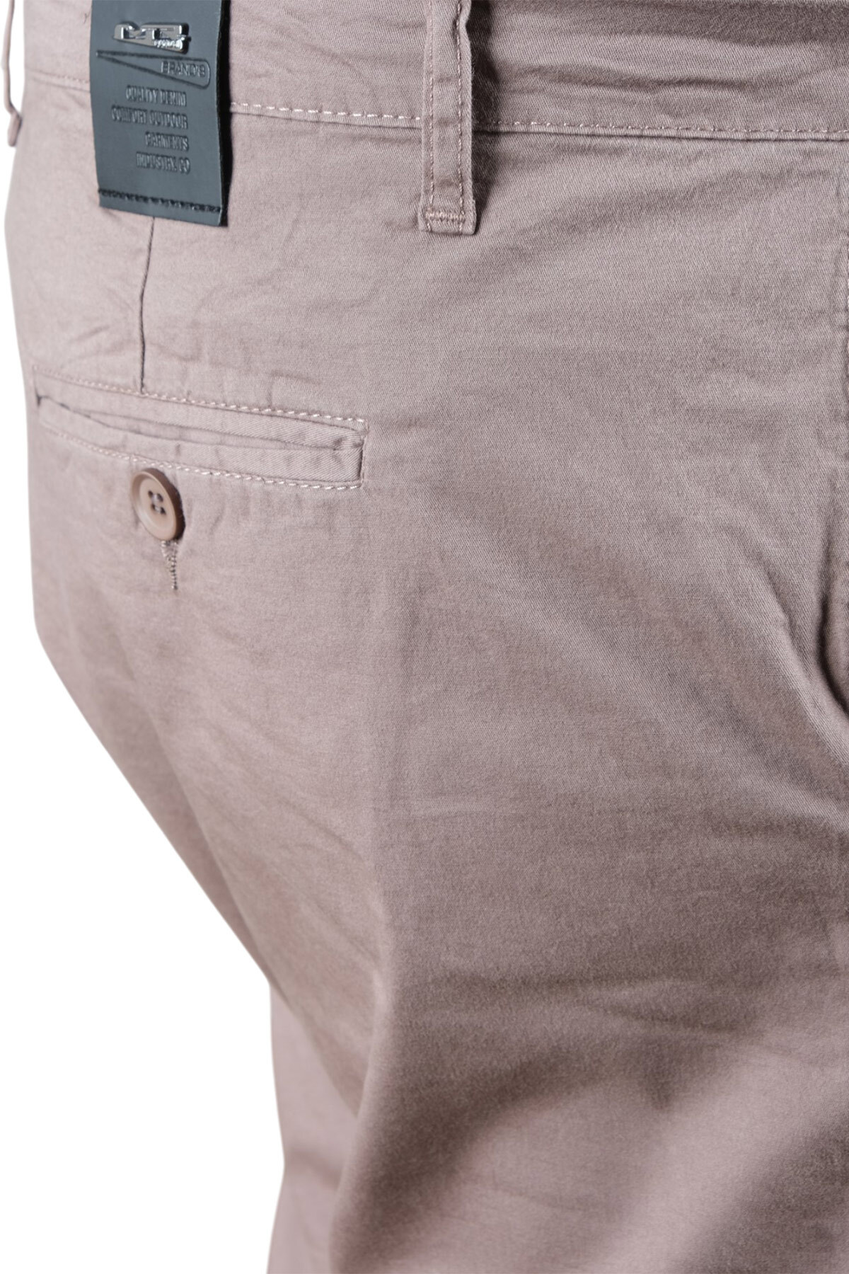 ModeXL Mode XL Büyük Beden Erkek Pantolon Keten Milano 20850 Toprak görsel 5