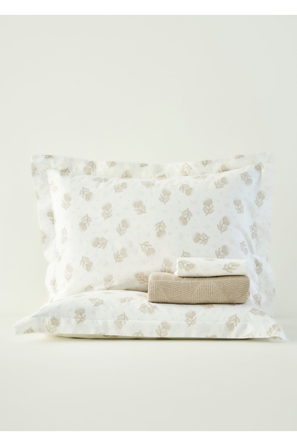 100% Cotton Bridget Double Quilting Set Beige (200x220 cm)