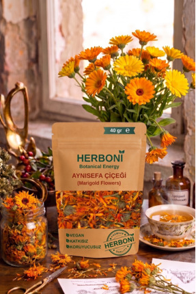 HERBONİ Aynısefa Çiçeği, Portakal Nergisi, Pol Marigold, Calendula Officinali...