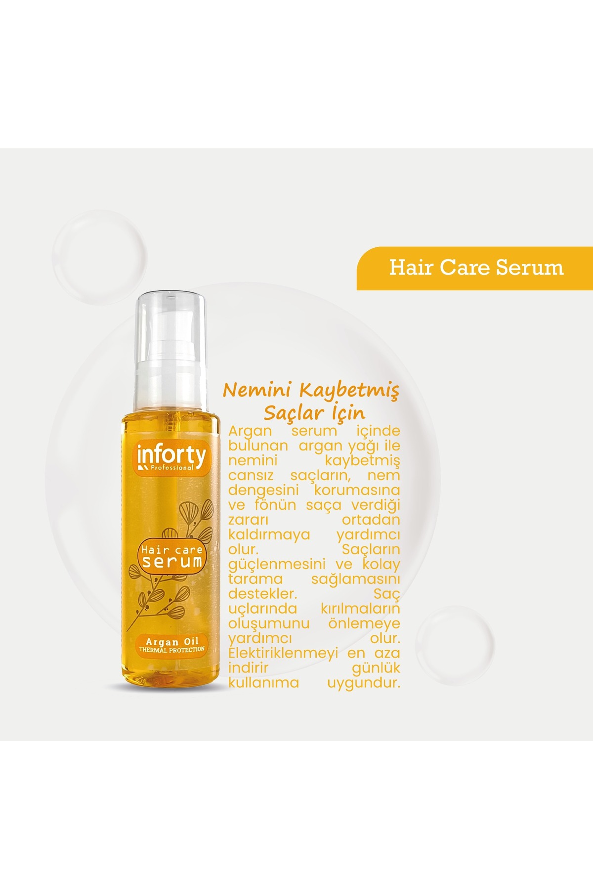 Argan Yağı Saç Serumu 100ml — 9821 — تصویر 4 از 5