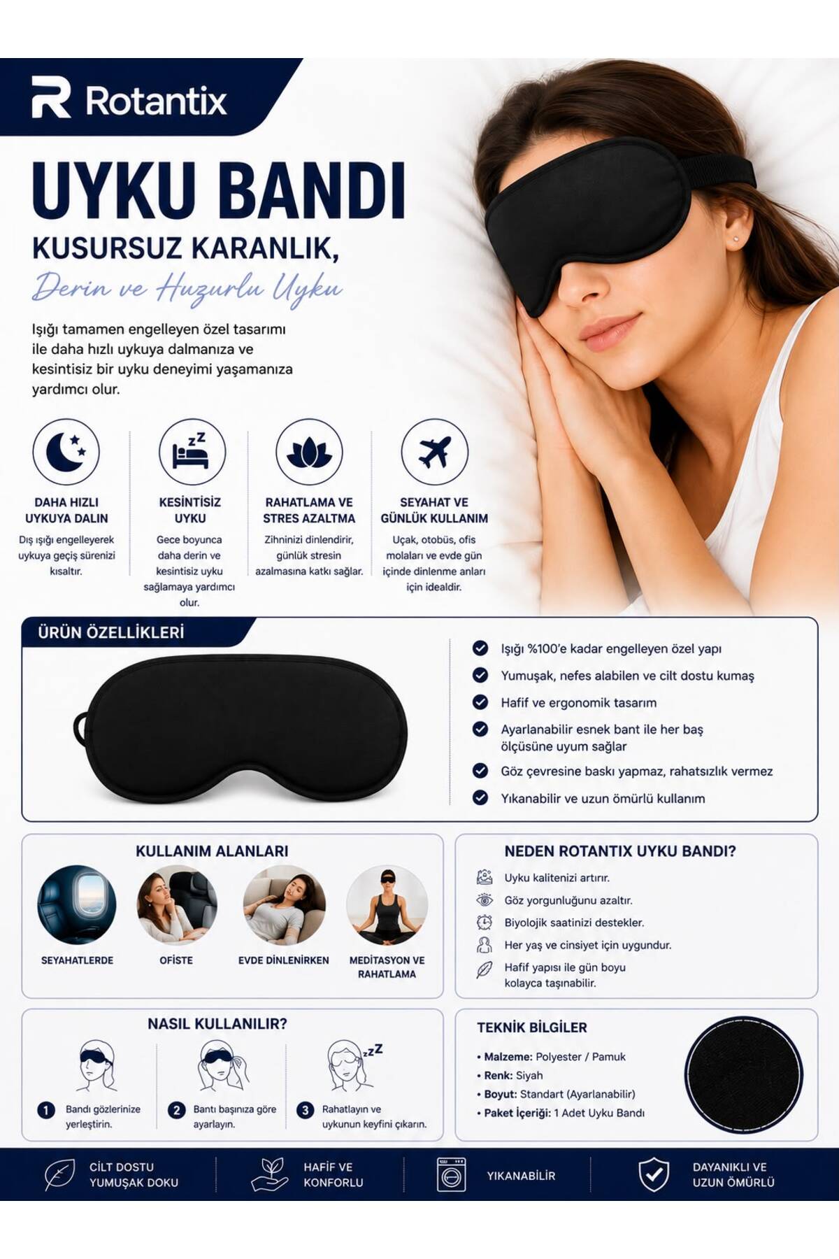 Sleeping Patch Sleeping Glasses Washable Sleeping Patch Eye Patch Mask Anti-Light Glasses Mask Tape