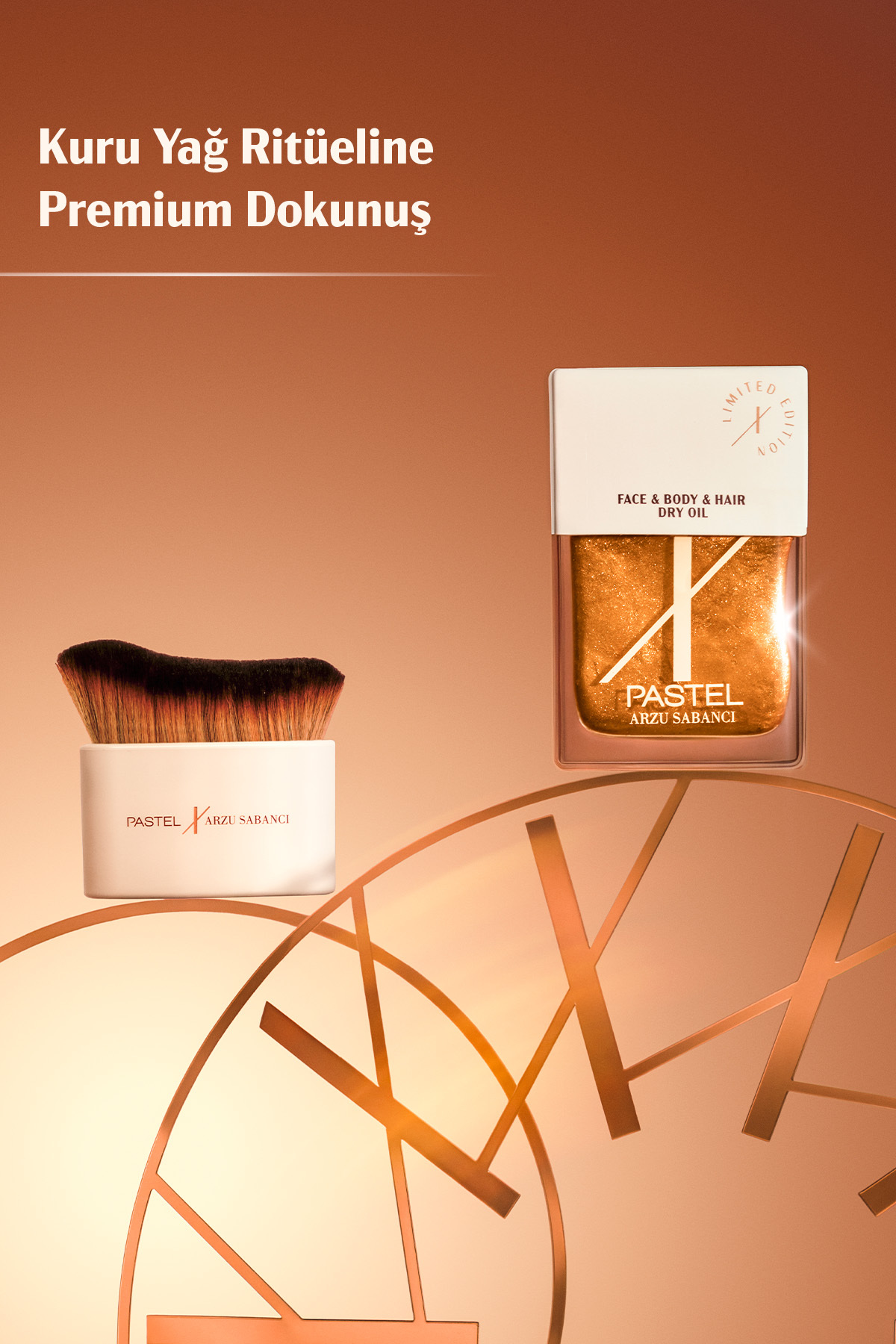 x Arzu Sabancı Summer Glow Face & Body & Hair Dry Oil Brush — M0977-0301 — تصویر 5 از 6