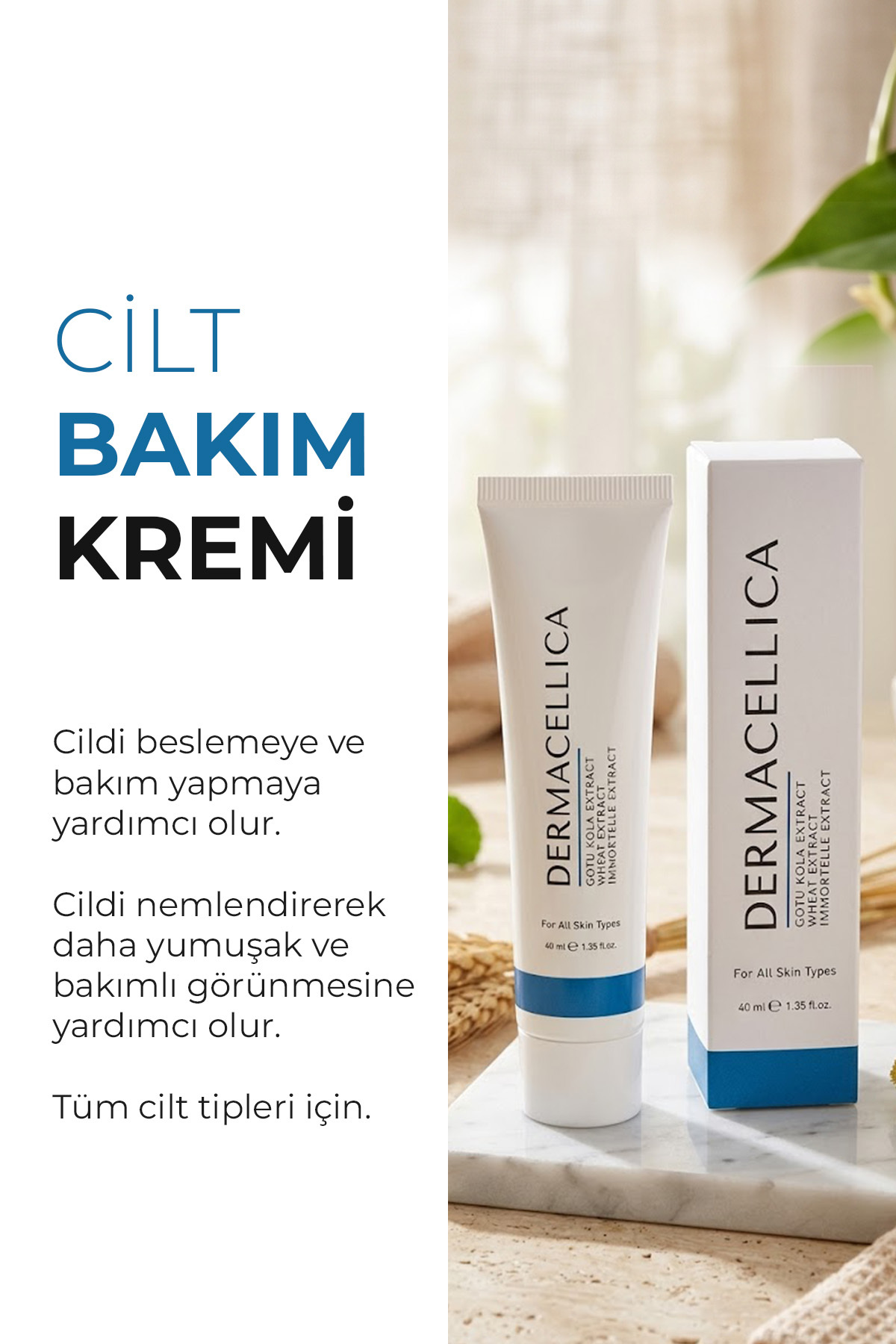 Cilt Bakım Kremi 40 ml — Derma02 — تصویر 3 از 4
