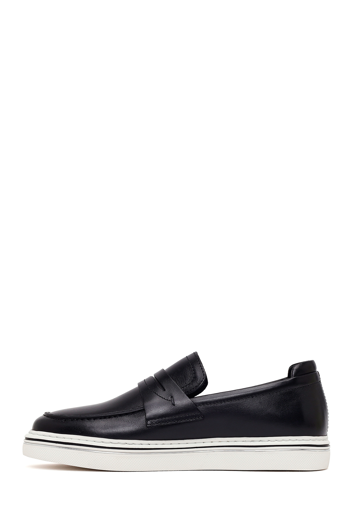 Derimod Erkek Siyah Deri Loafer 26SFD676118 görsel 3