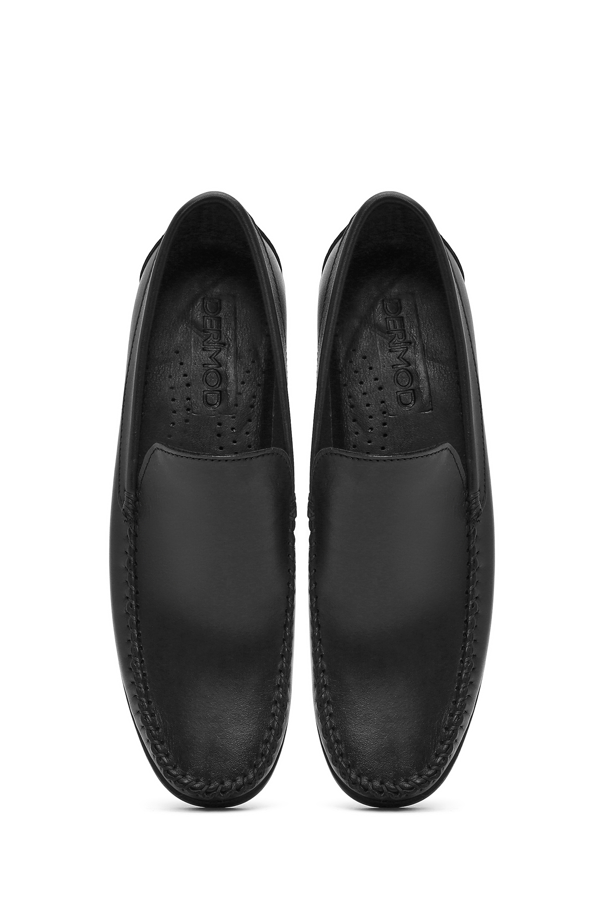 Derimod Erkek Siyah Deri Loafer 26SFD754018 görsel 4