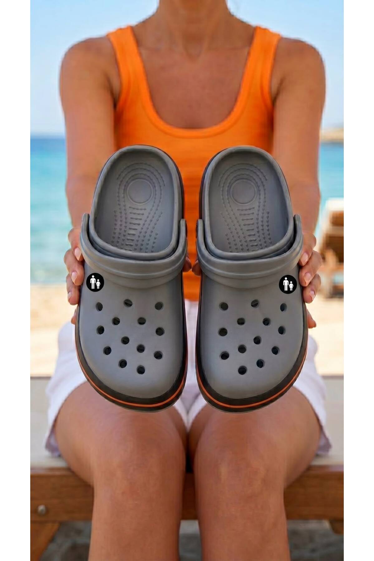 Beyond Unisex Füme Crs Önü Kapalı Terlik 3cm BYNDCROCS01