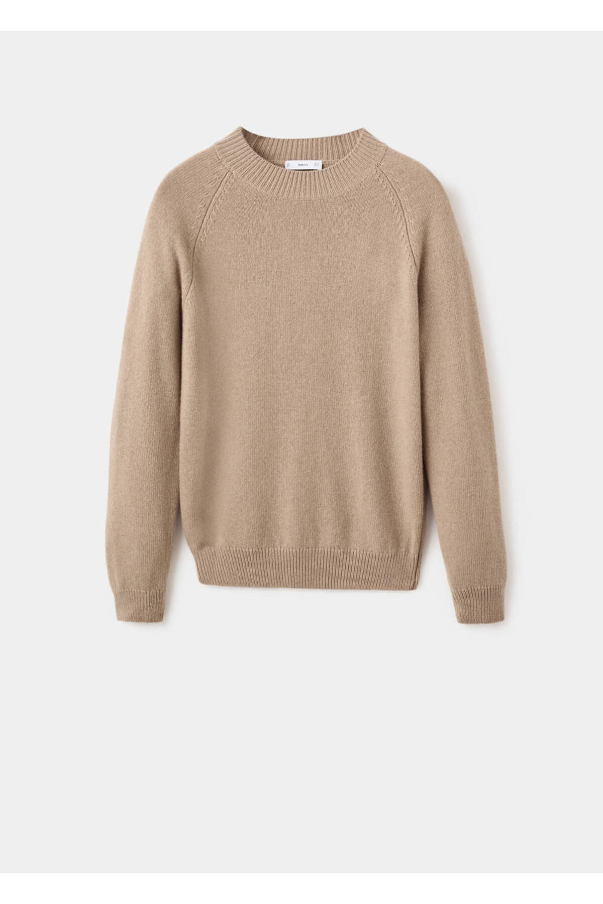 MANGO Man Perkins yaka%100 yün kazak görsel 3