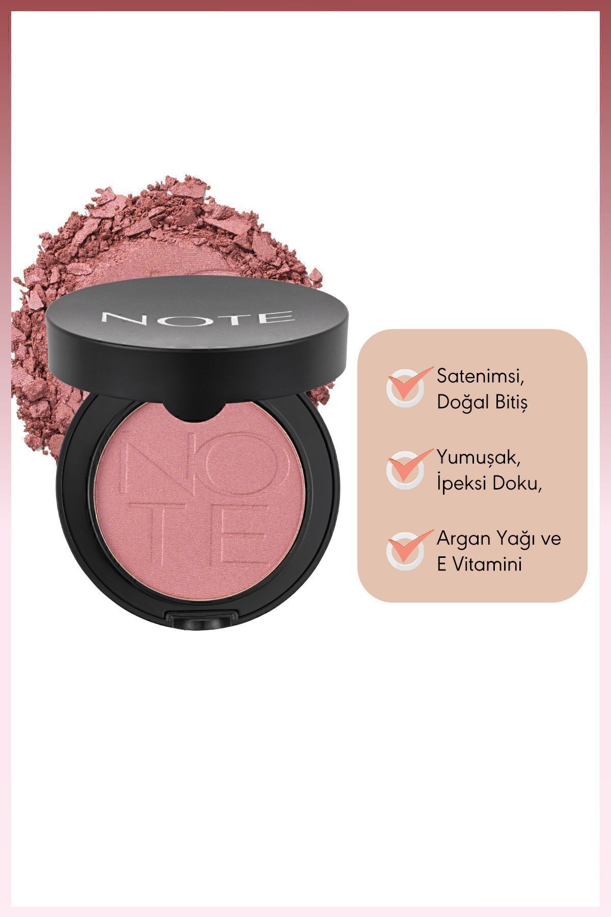 رژگونه پودری فشرده لومینوس سیلک - شماره ۱۳ صورتی پررنگ — صورتی BLSH LUM COMPACT — تصویر 2 از 5