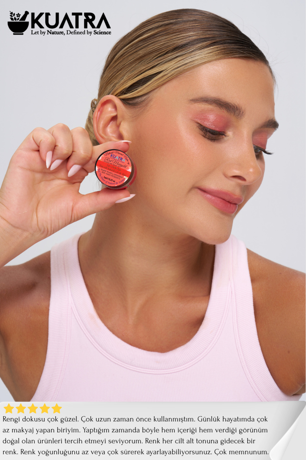 Red Marigold Nemlendirici - Antioksidan Işıltı Veren Balm (DOĞAL İÇERİKLİ RUJ- ALLIK-GÖZ FARI) — قرمز TYC00212599320 — تصویر 8 از 9
