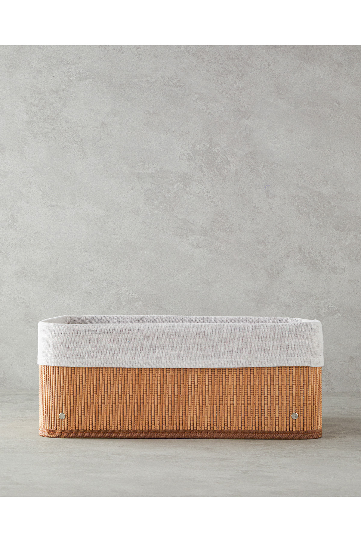 Gina Bambu Sepet 40x30x16 Cm Açık Kahve