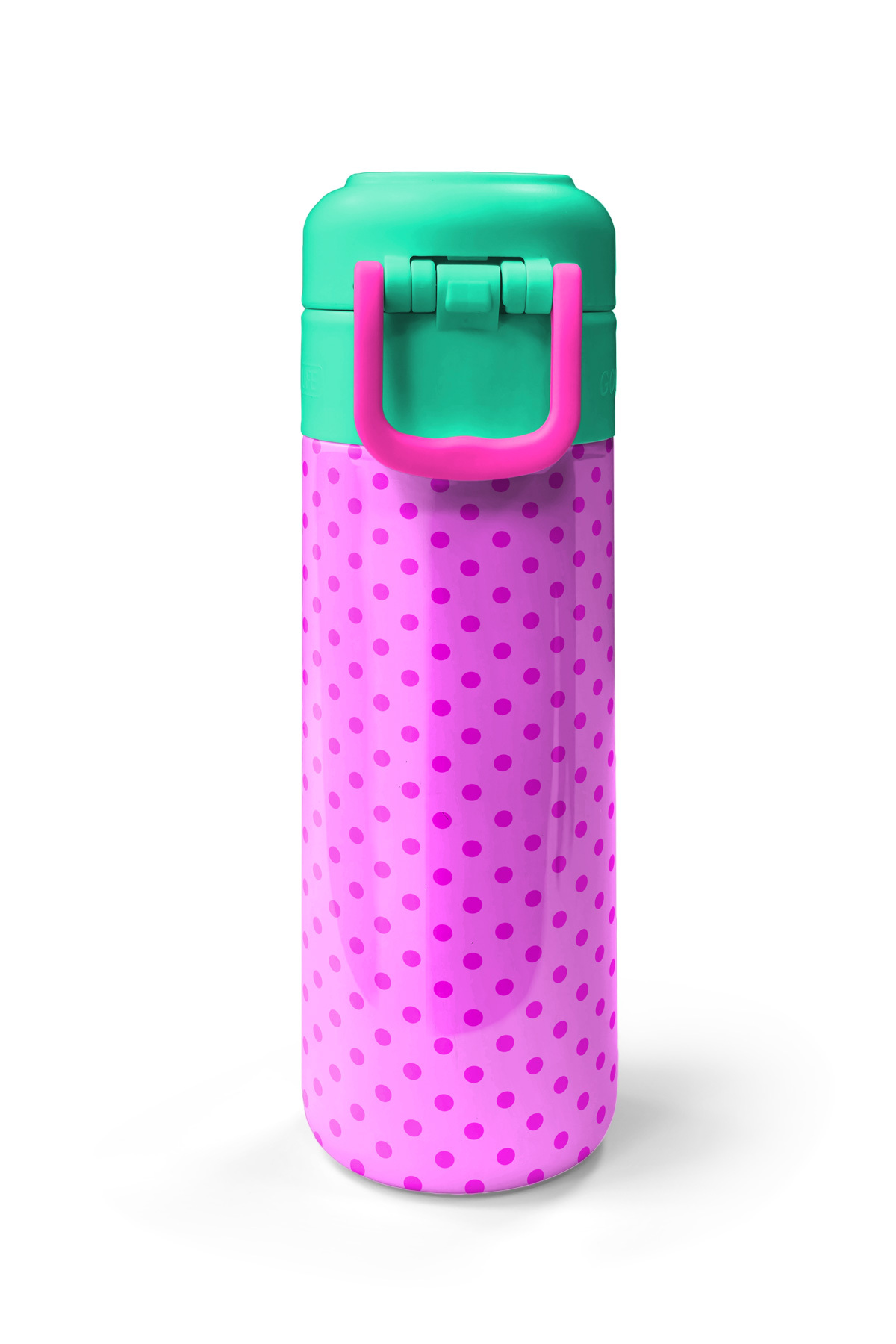 Kids Pembe Mavi Kedi Desenli Pipetli ve Direkt İçim Çelik Termos 500 ml 31842