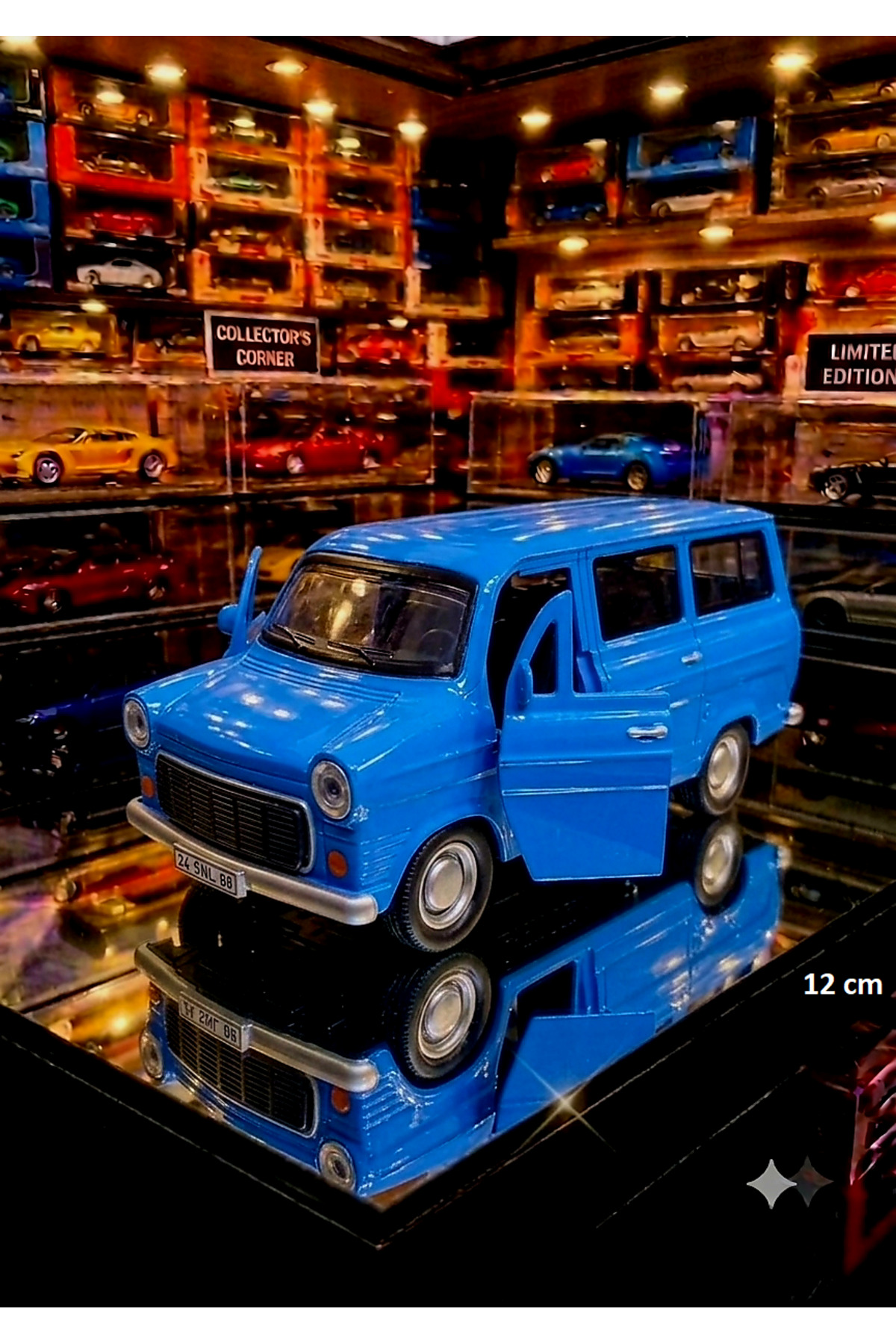 OYUNCAKSAHİLİ Ford Mark 1 Transit 1969 Tarz Minibüs 12cm Çekbırak