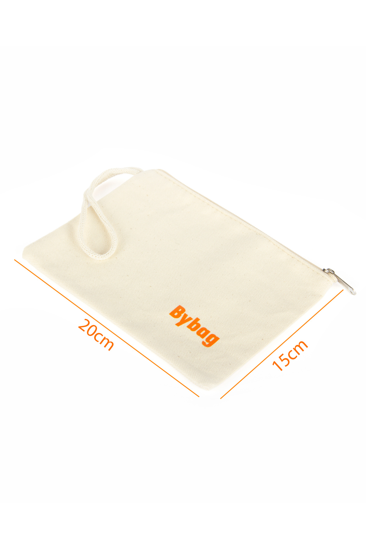 BYBAG Premium Kalın Hambez Tote Bag | Önü 2 Büyük Cepli, Özel Fermuarlı Günlük Plaj Bez Kol Çanta görsel 6